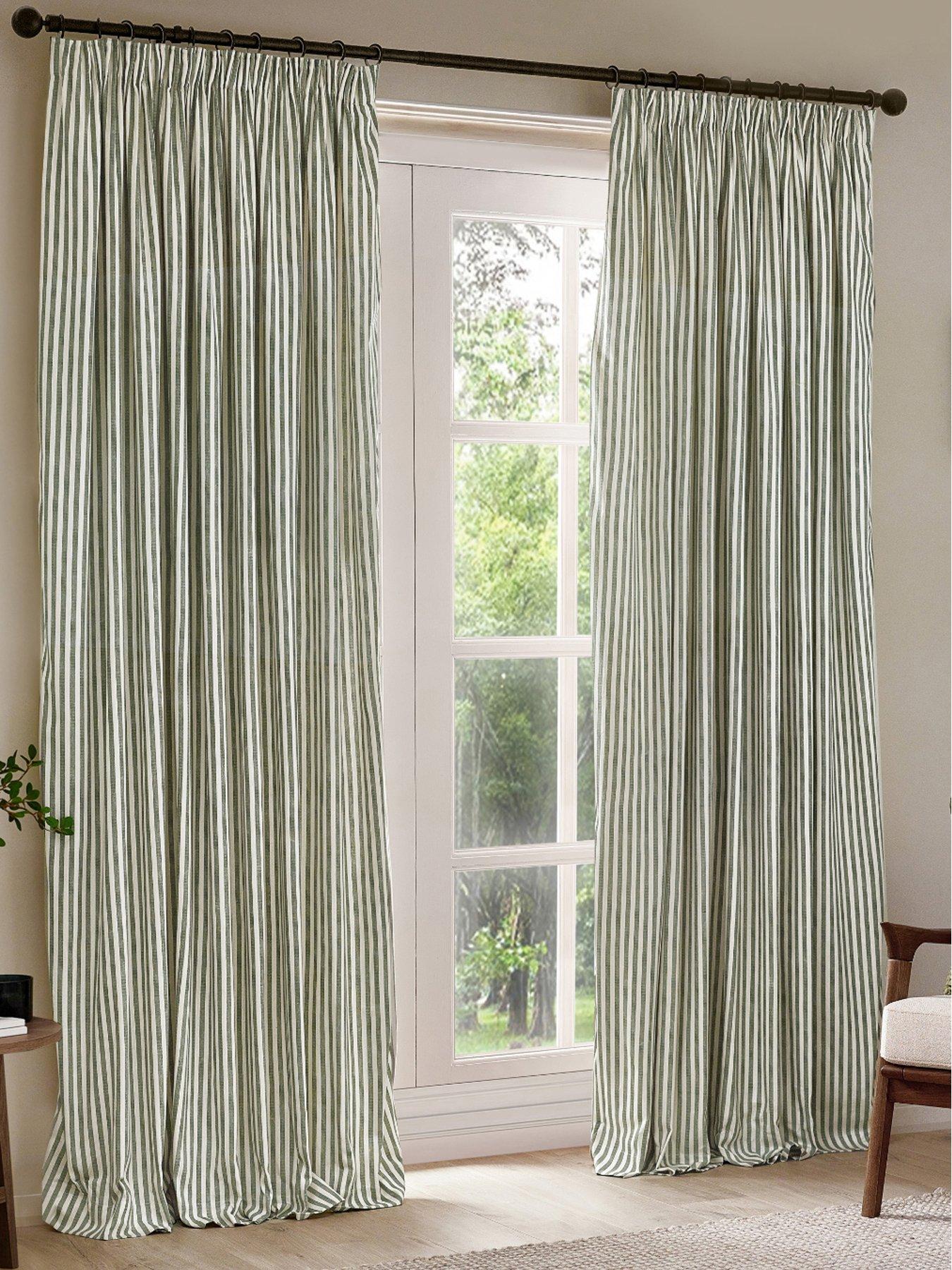 undefined Hebden Pencil Pleat Curtains- 117x137cm