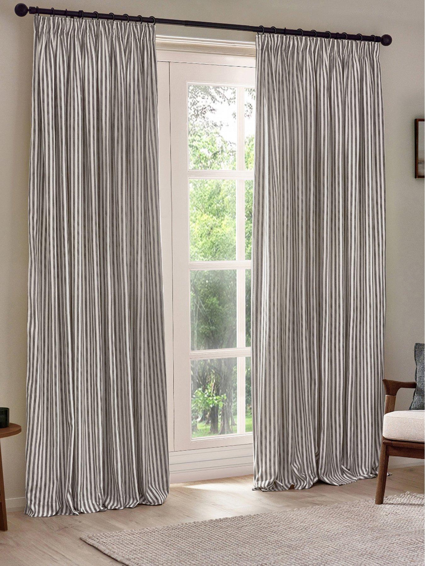 undefined Hebden Pencil Pleat Curtains- 117x137cm