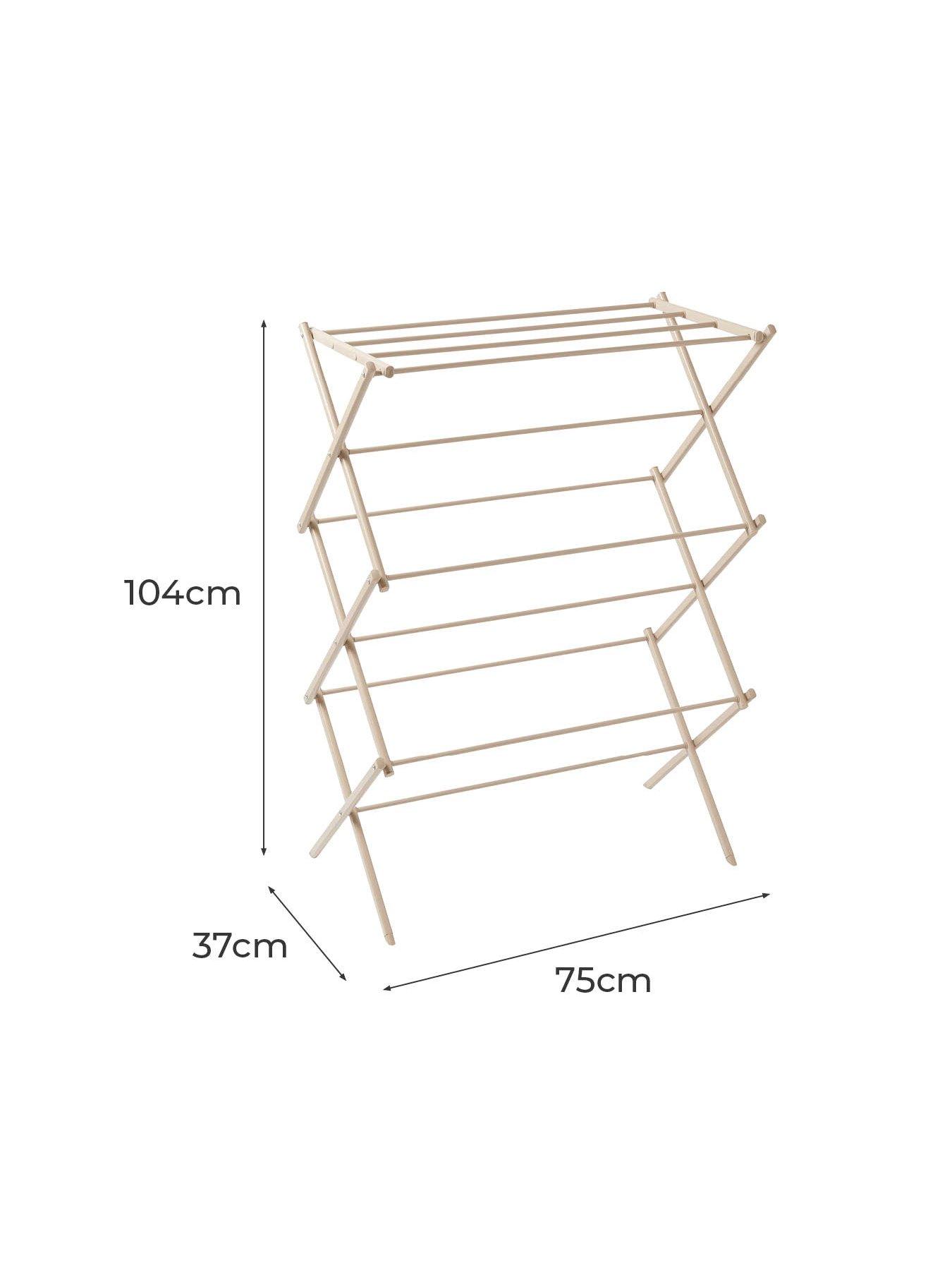 Image 6 of 6 of Tower 3 Tier Compact Foldable Clothes Airer, Latte