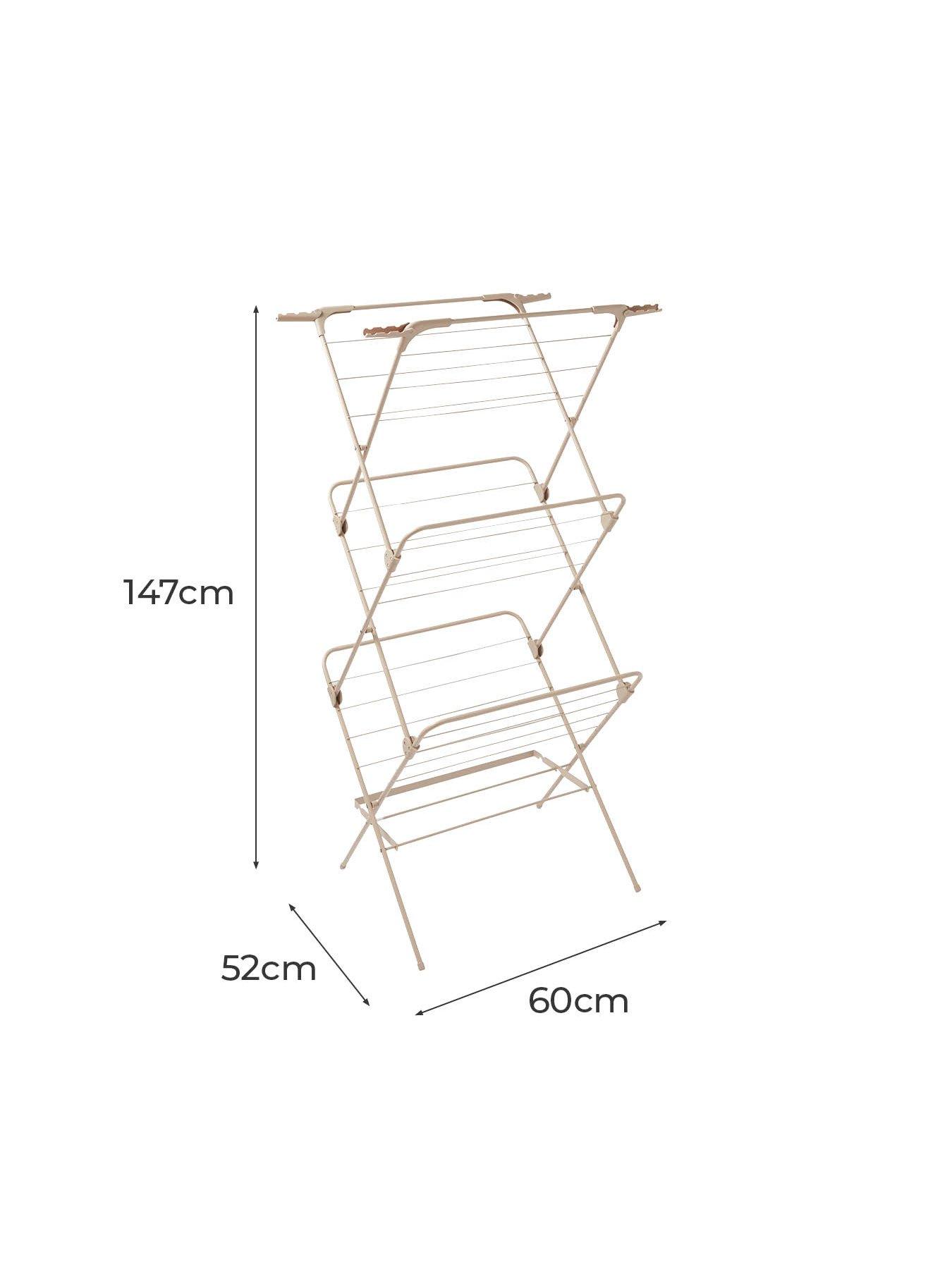 Image 6 of 6 of Tower 3 Tier Concertina Foldable Clothes Airer, Latte