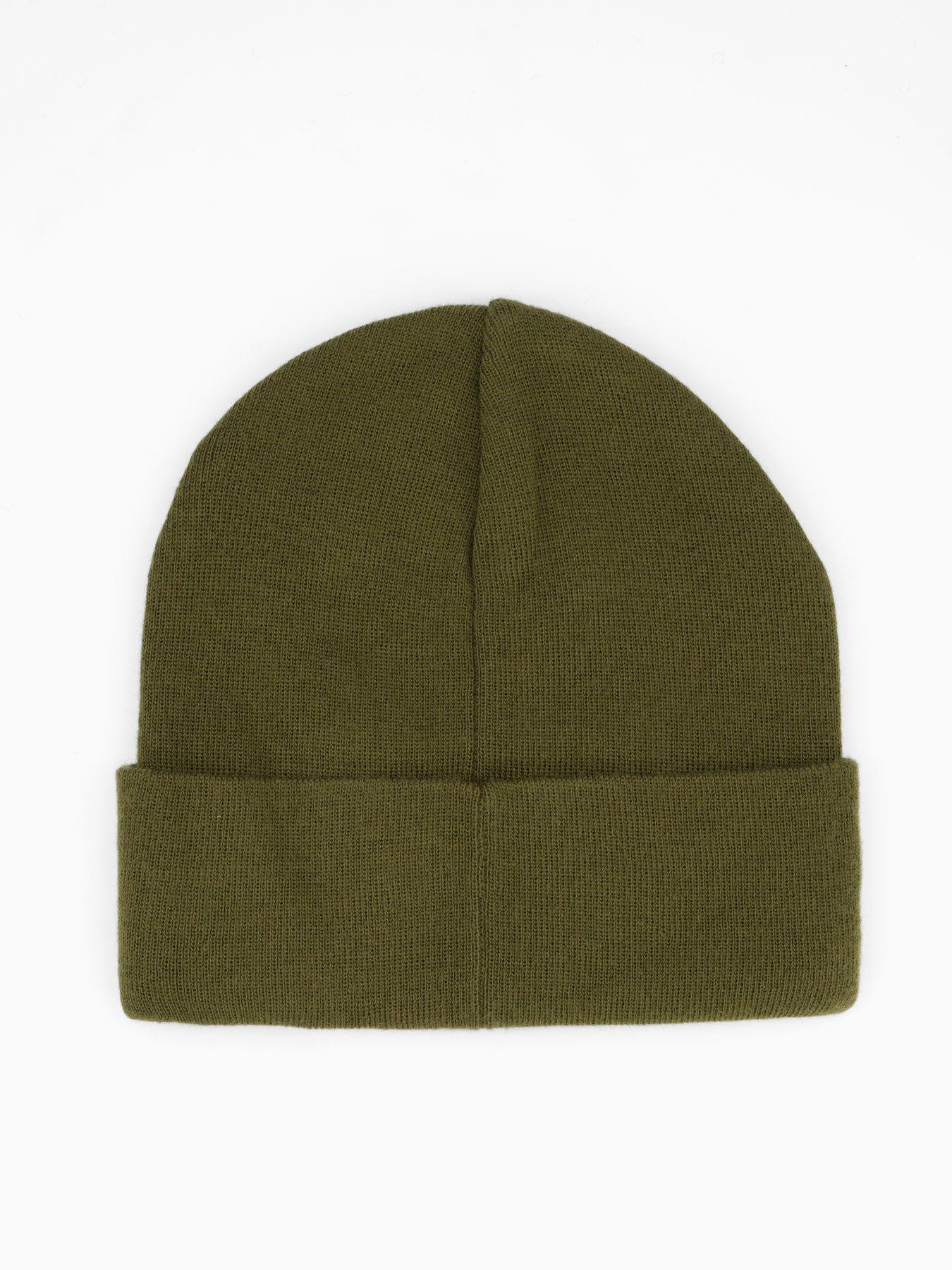  image of new-balance-unisex-flying-nb-knit-cuffed-beanie-brown