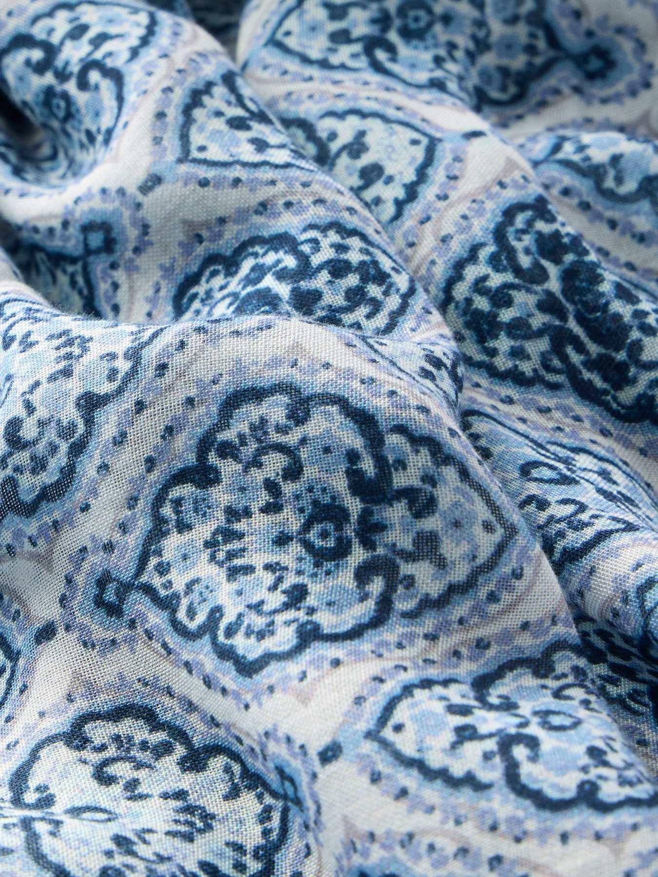  image of mint-velvet-printed-lightweight-scarf-blue