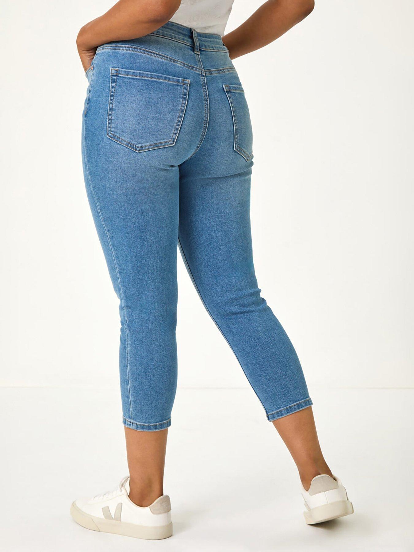  image of roman-petite-slim-crop-stretch-jeans-denim