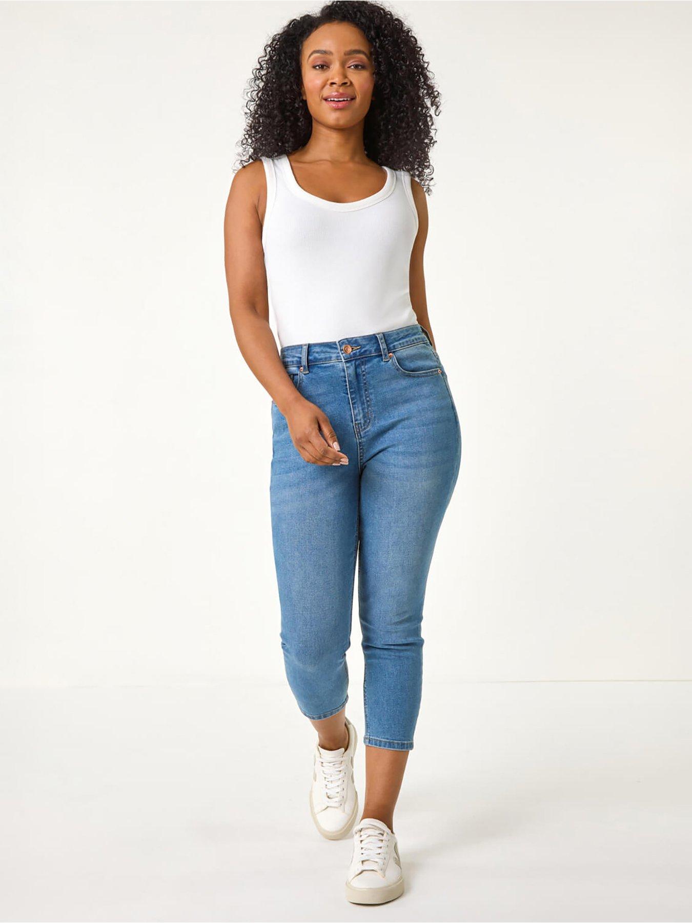  image of roman-petite-slim-crop-stretch-jeans-denim