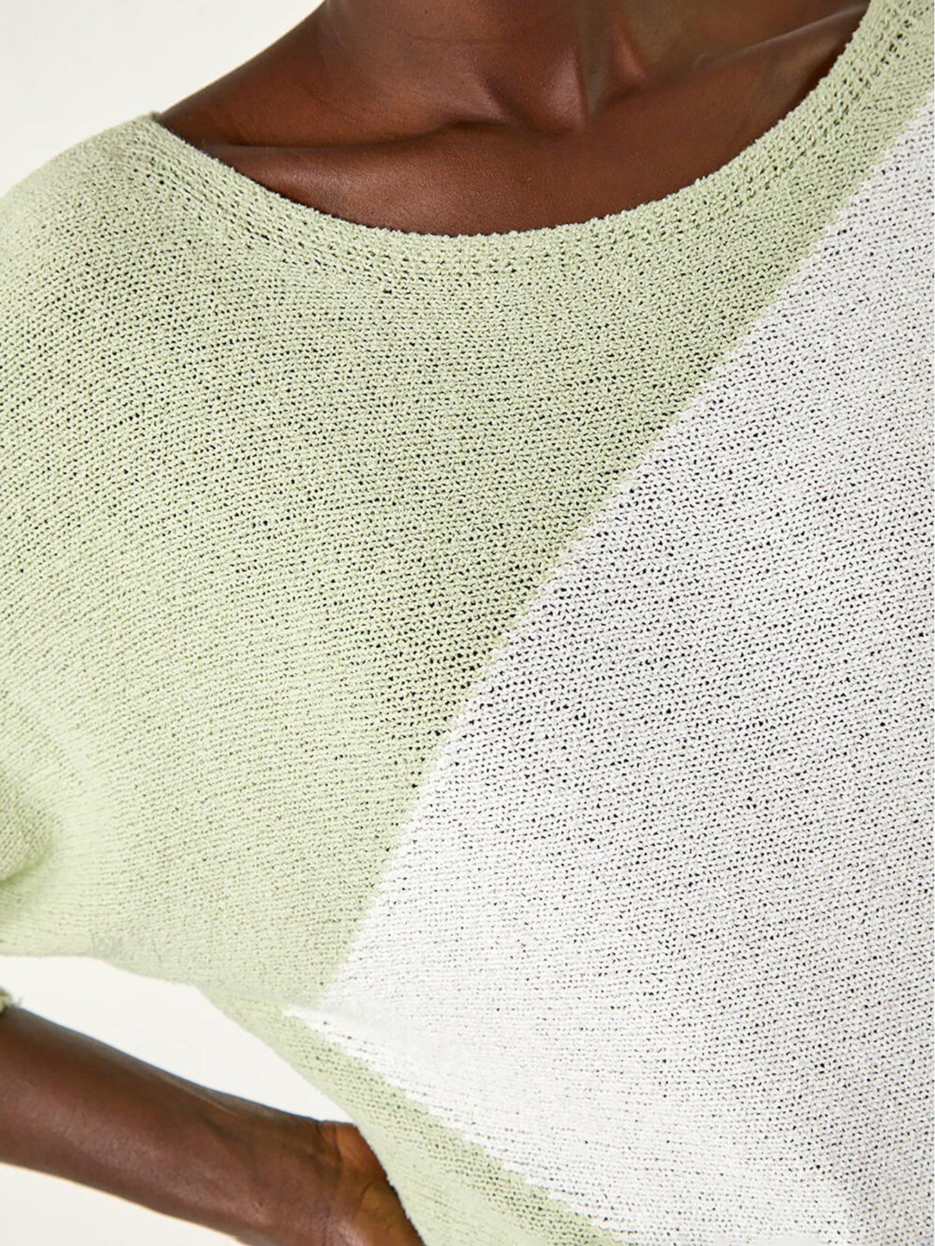 Image 5 of 5 of Roman 3 Colour Block Jumper - Pale Green