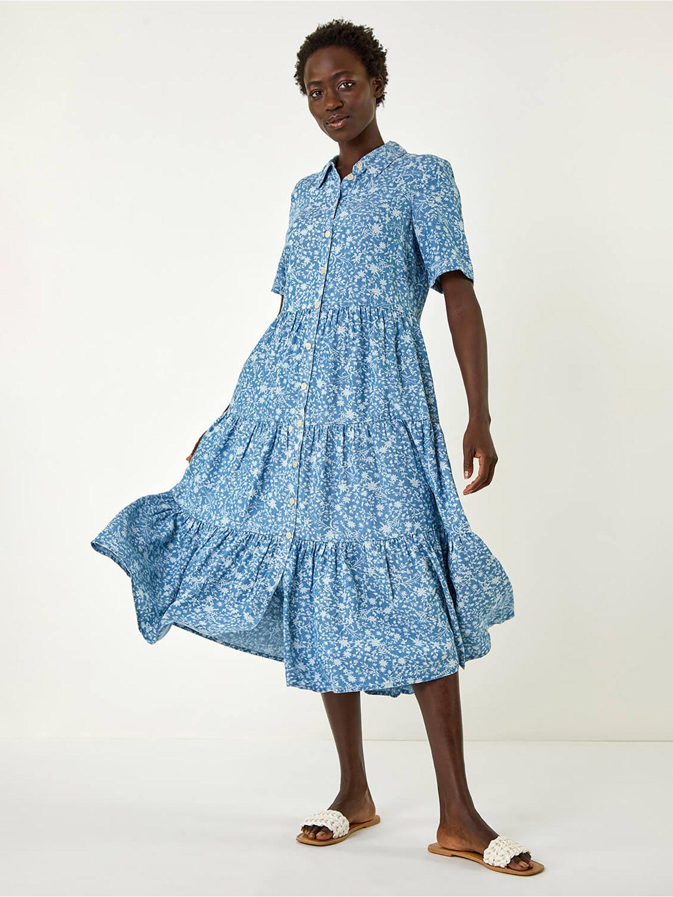 roman-floral-print-denim-smock-dress-denim