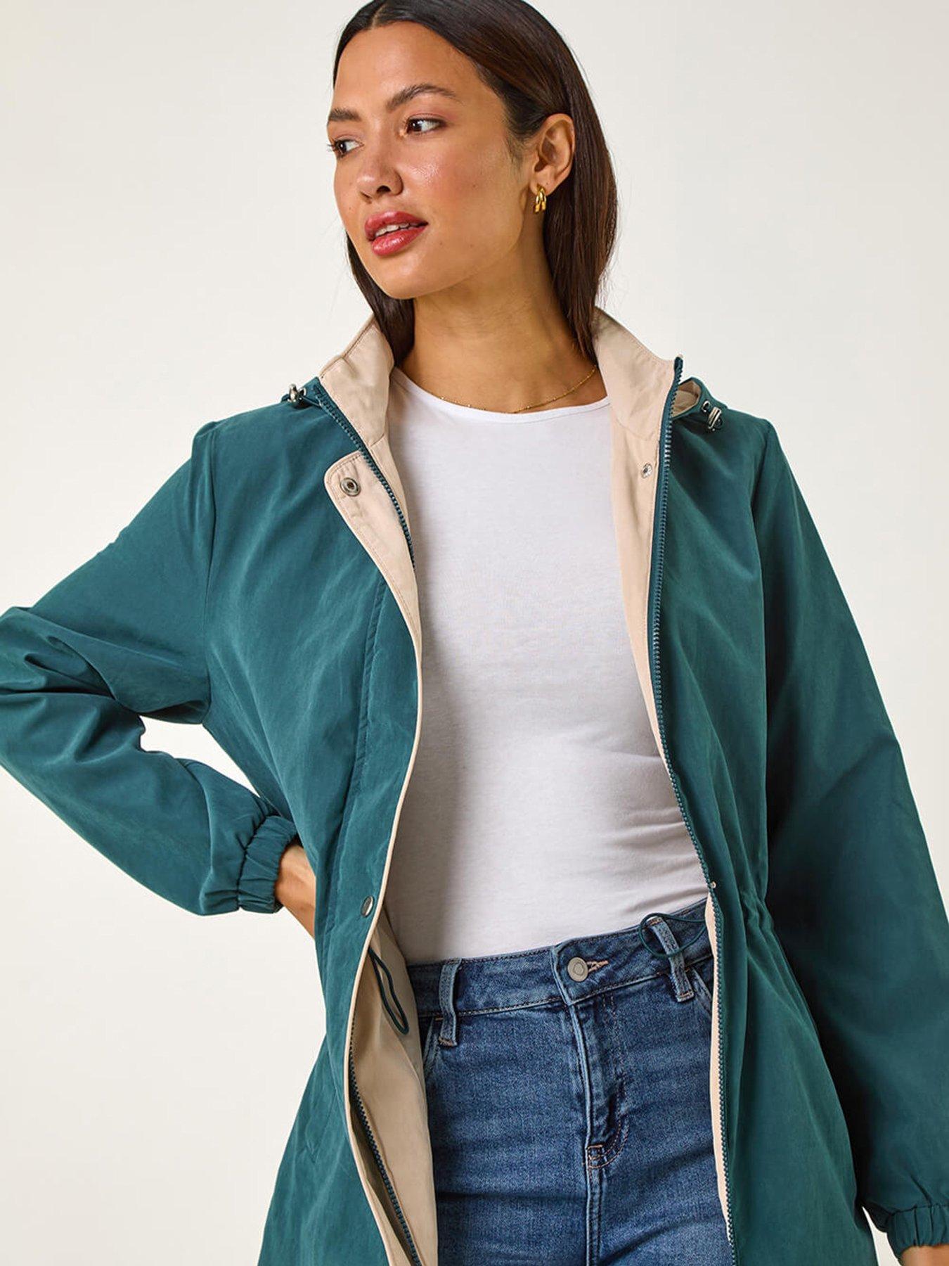  image of roman-lightweight-hooded-jacket-teal