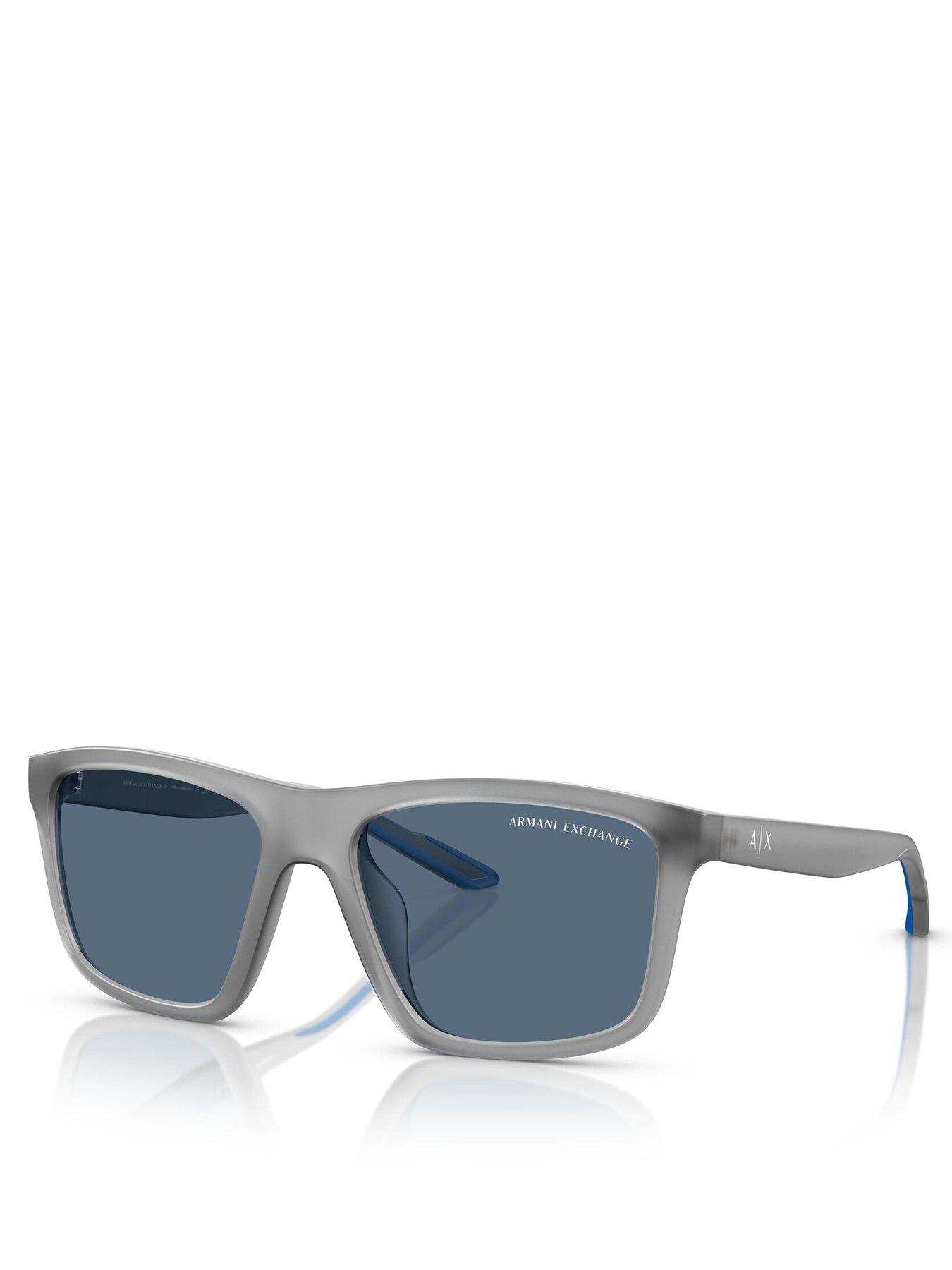 front image of armani-exchange-0ax4149su-square-sunglasses-grey