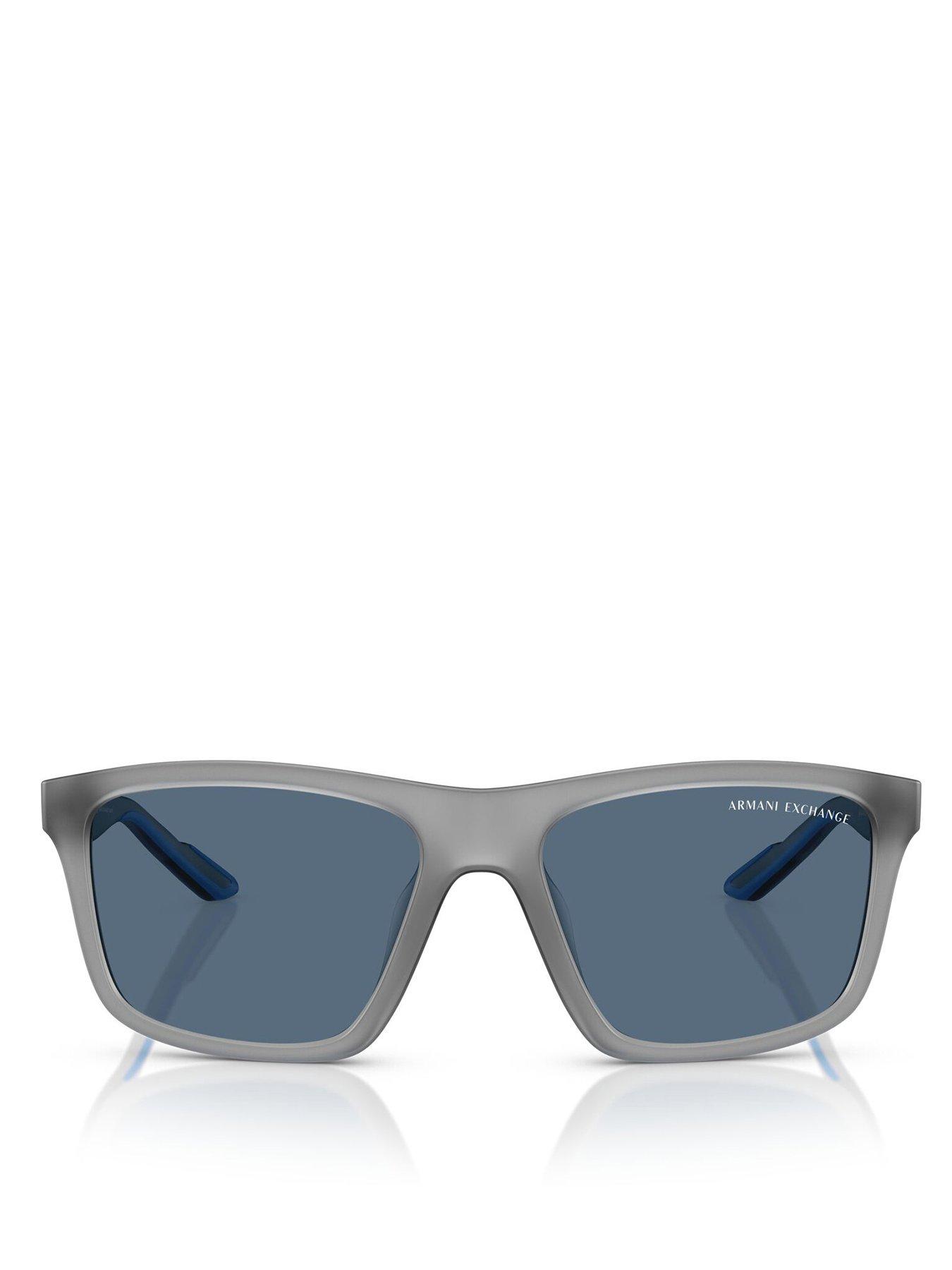  image of armani-exchange-0ax4149su-square-sunglasses-grey