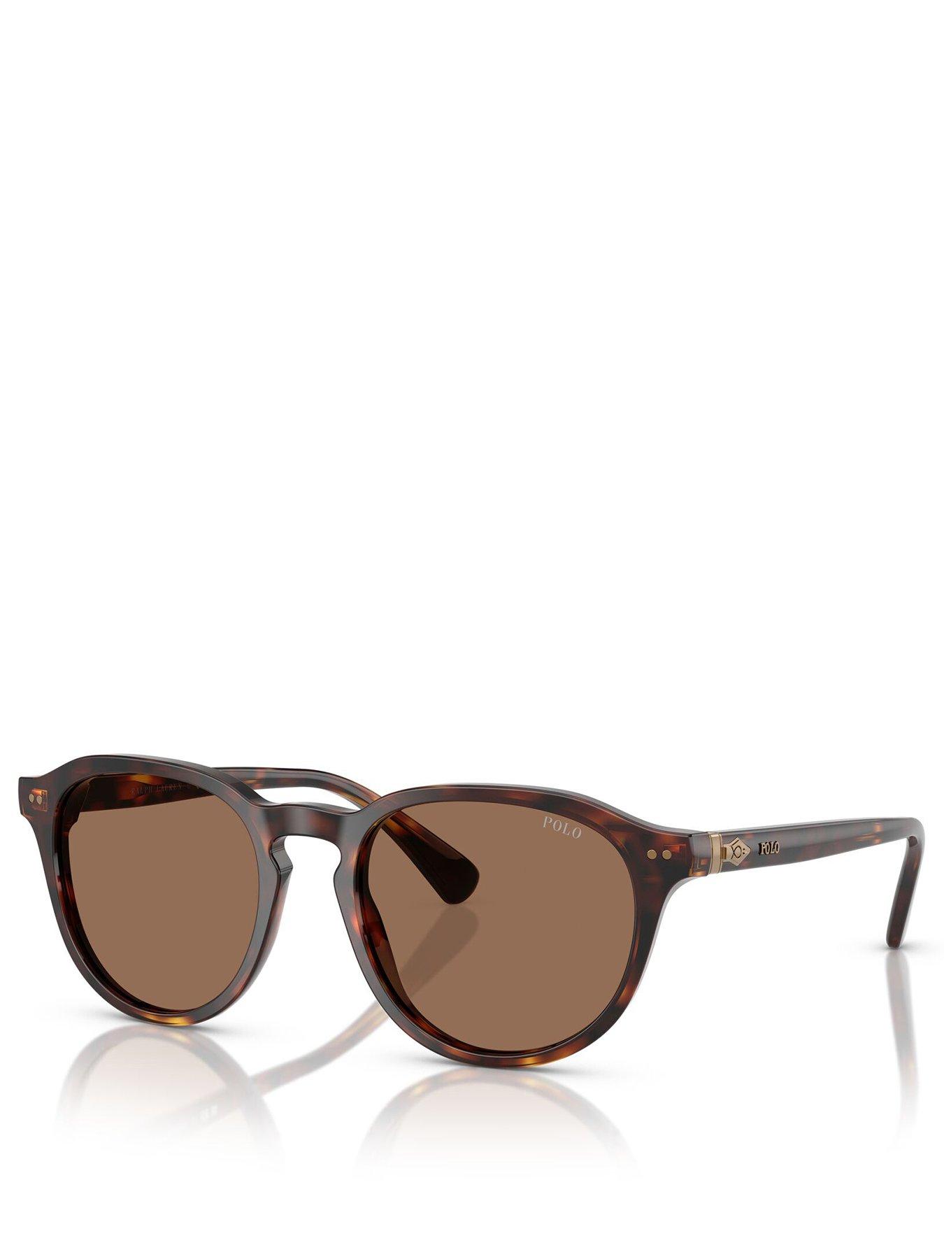 Image 1 of 4 of Polo Ralph Lauren 0Ph4221 Phantos Sunglasses- Brown