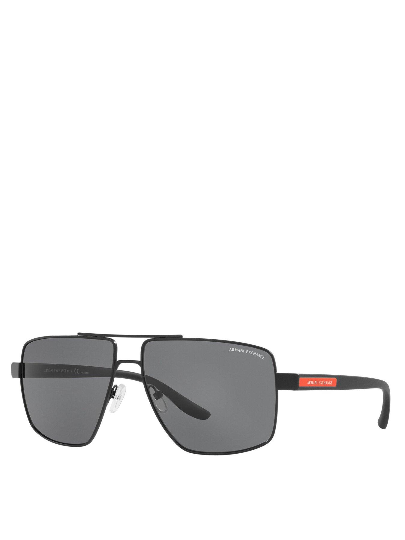 undefined 0Ax2037S Square Sunglasses- Black