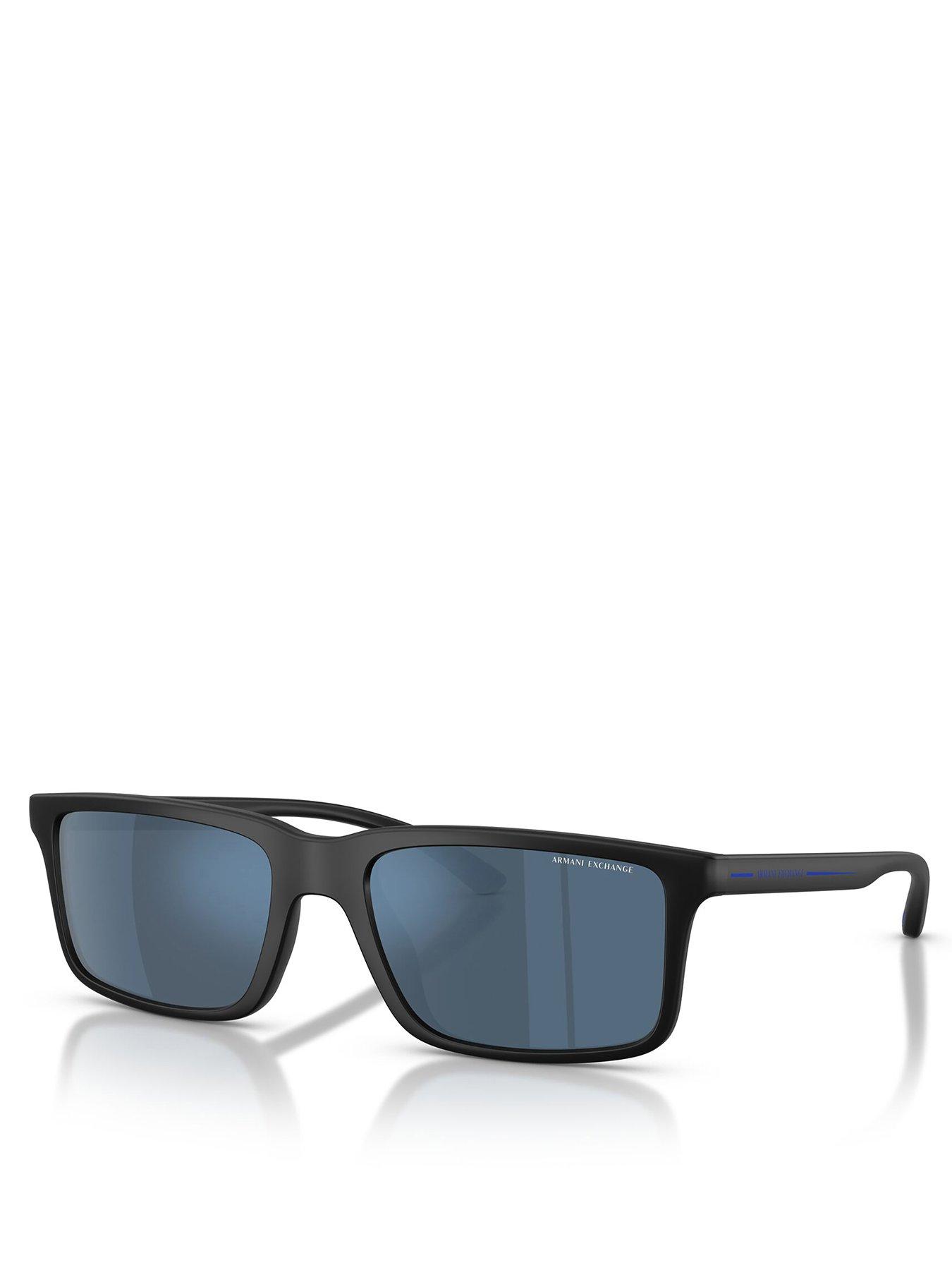 undefined 0Ax4157Su Square Sunglasses- Black