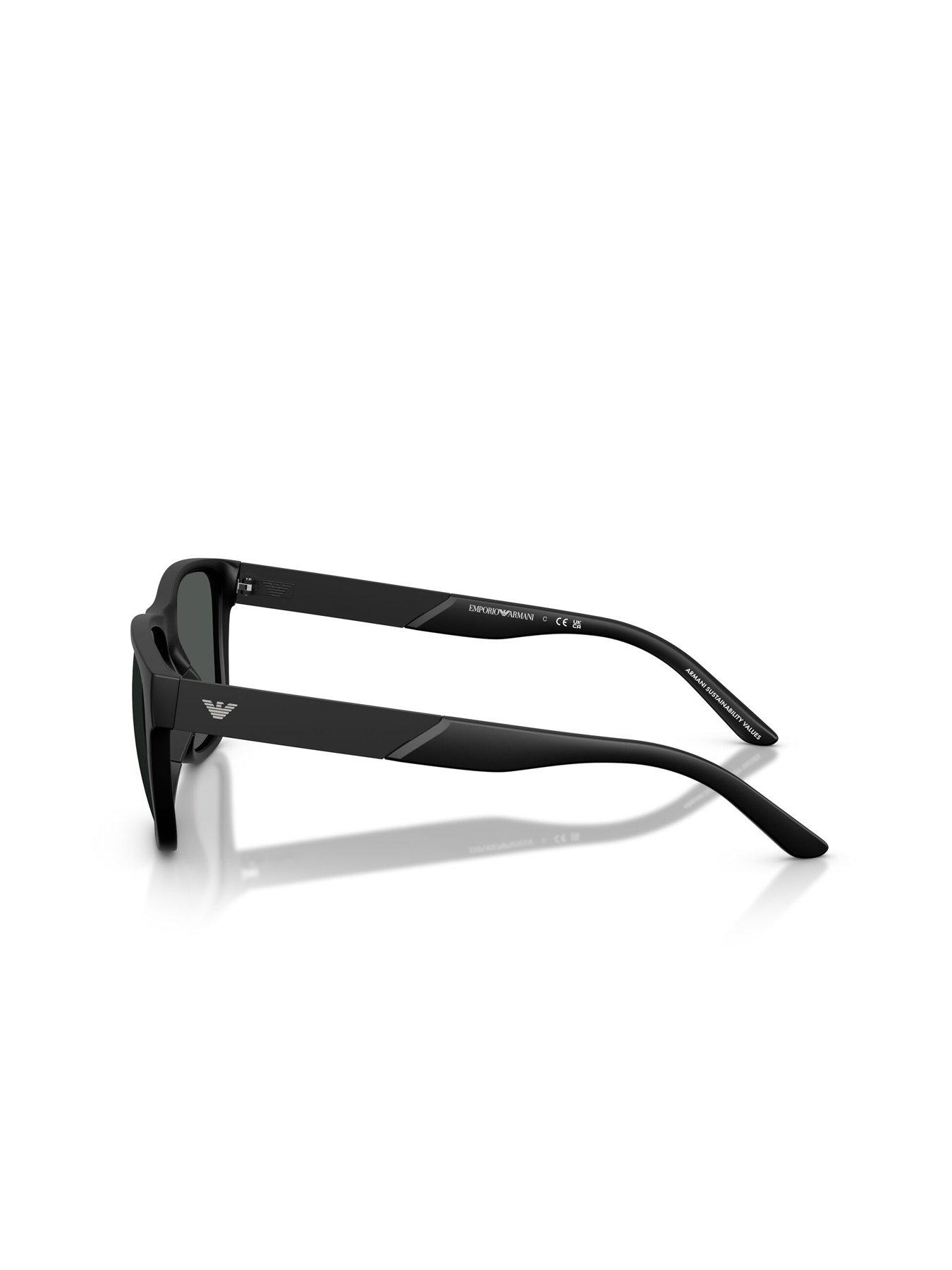 Image 2 of 4 of Emporio Armani 0Ea4243 Square Sunglasses- Black