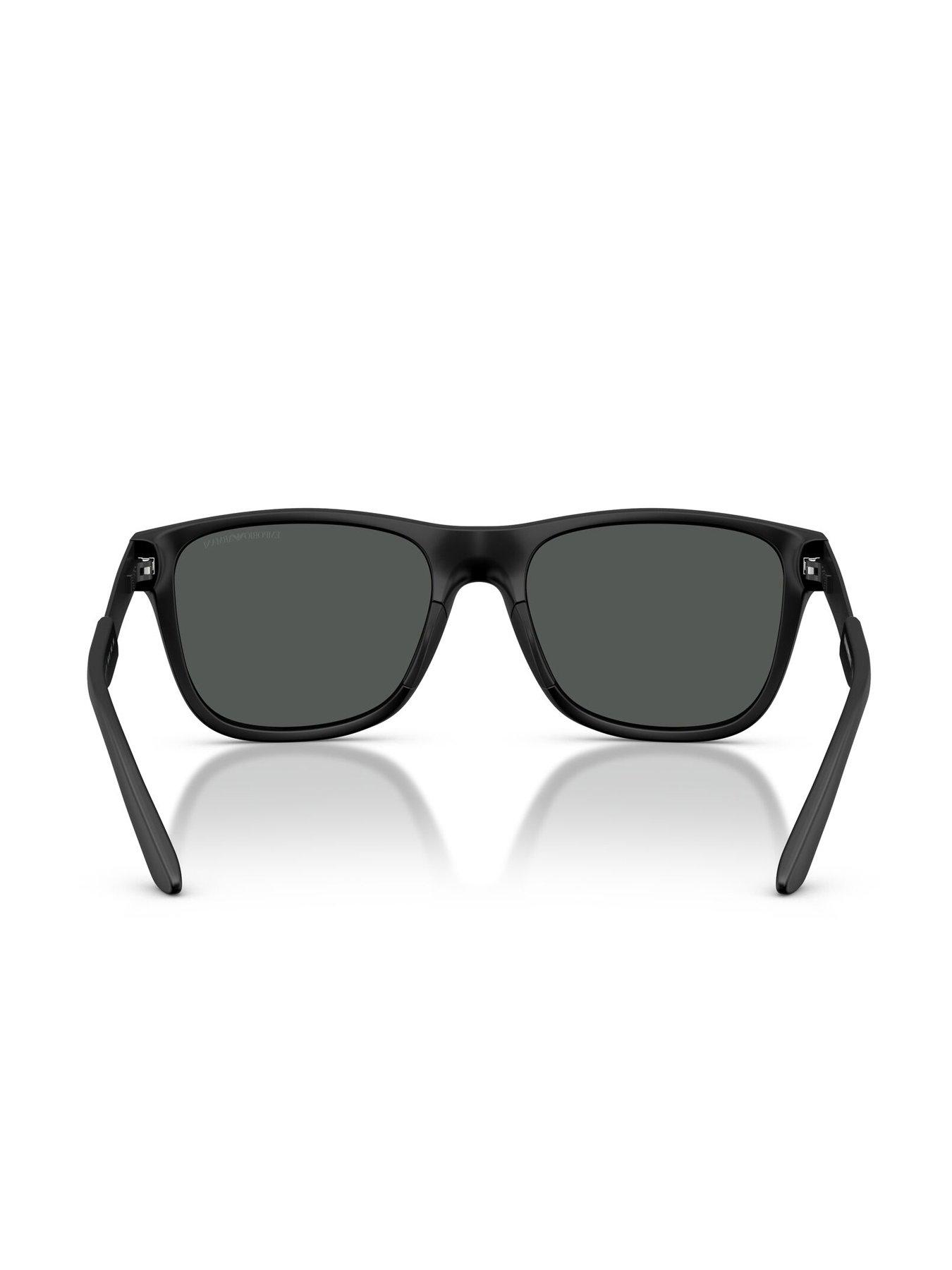 Image 4 of 4 of Emporio Armani 0Ea4243 Square Sunglasses- Black