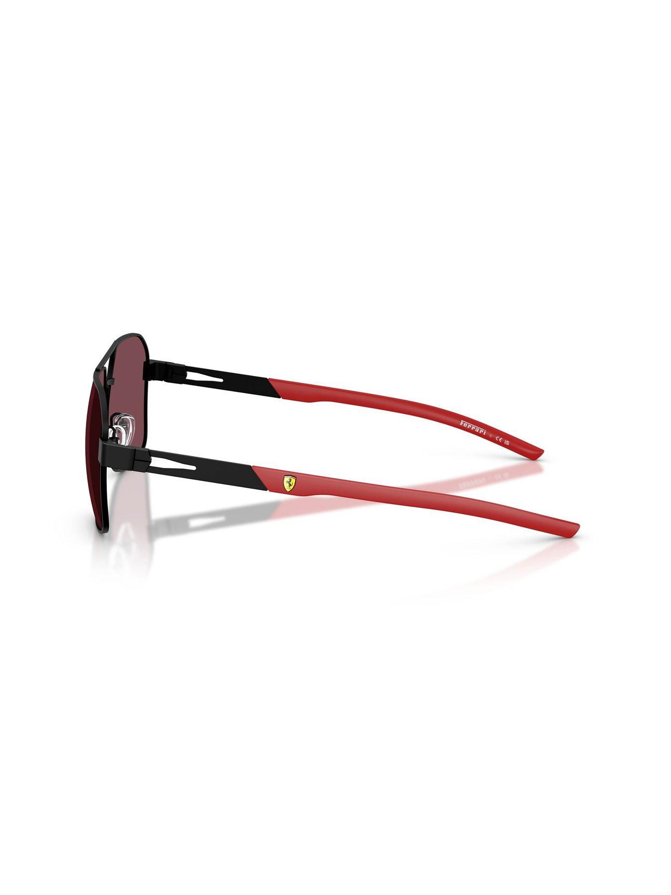 Image 2 of 4 of Scuderia Ferrari Ferrari Scuderia 0Fz5003 Navigator Sunglasses- Black/Red
