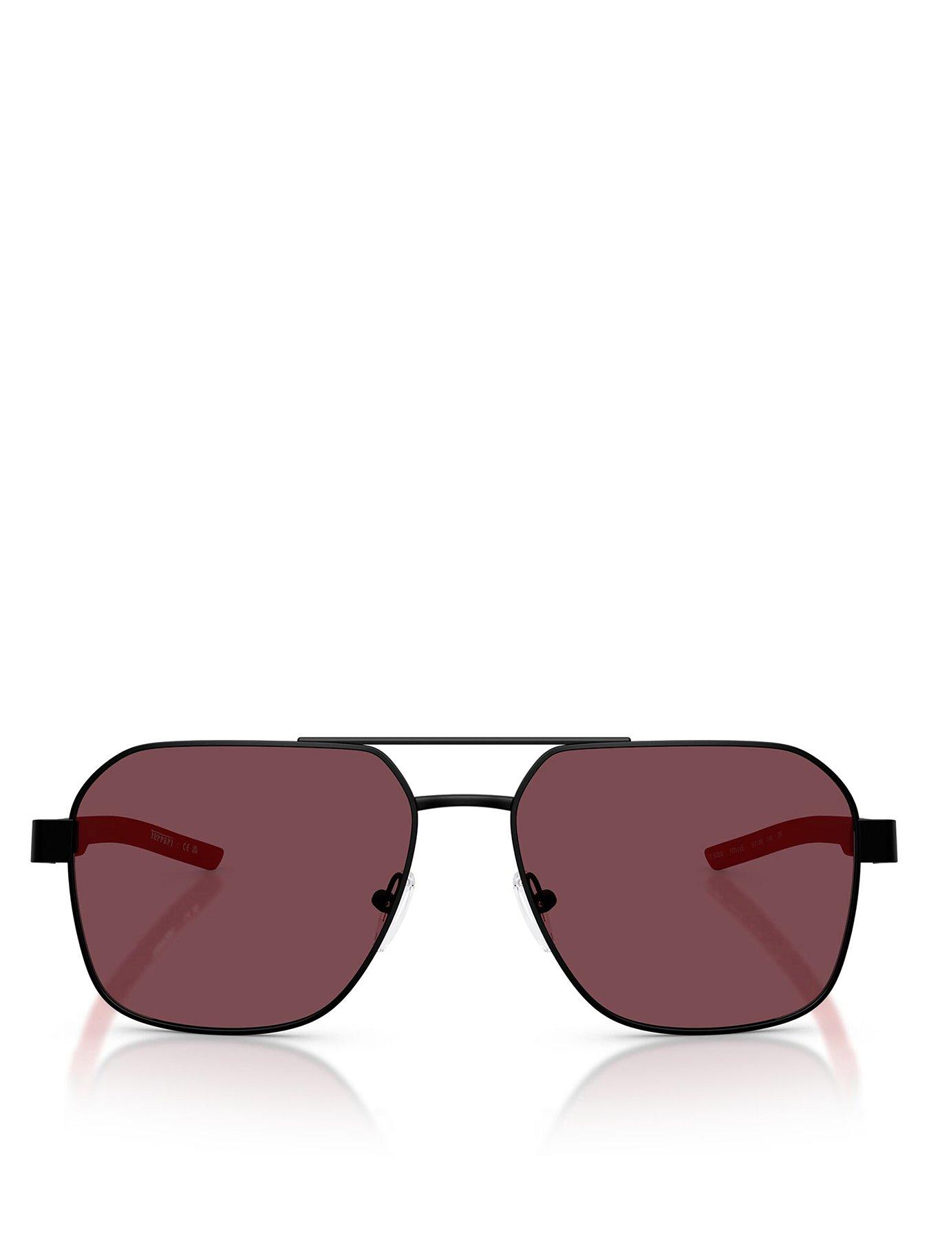 Image 3 of 4 of Scuderia Ferrari Ferrari Scuderia 0Fz5003 Navigator Sunglasses- Black/Red