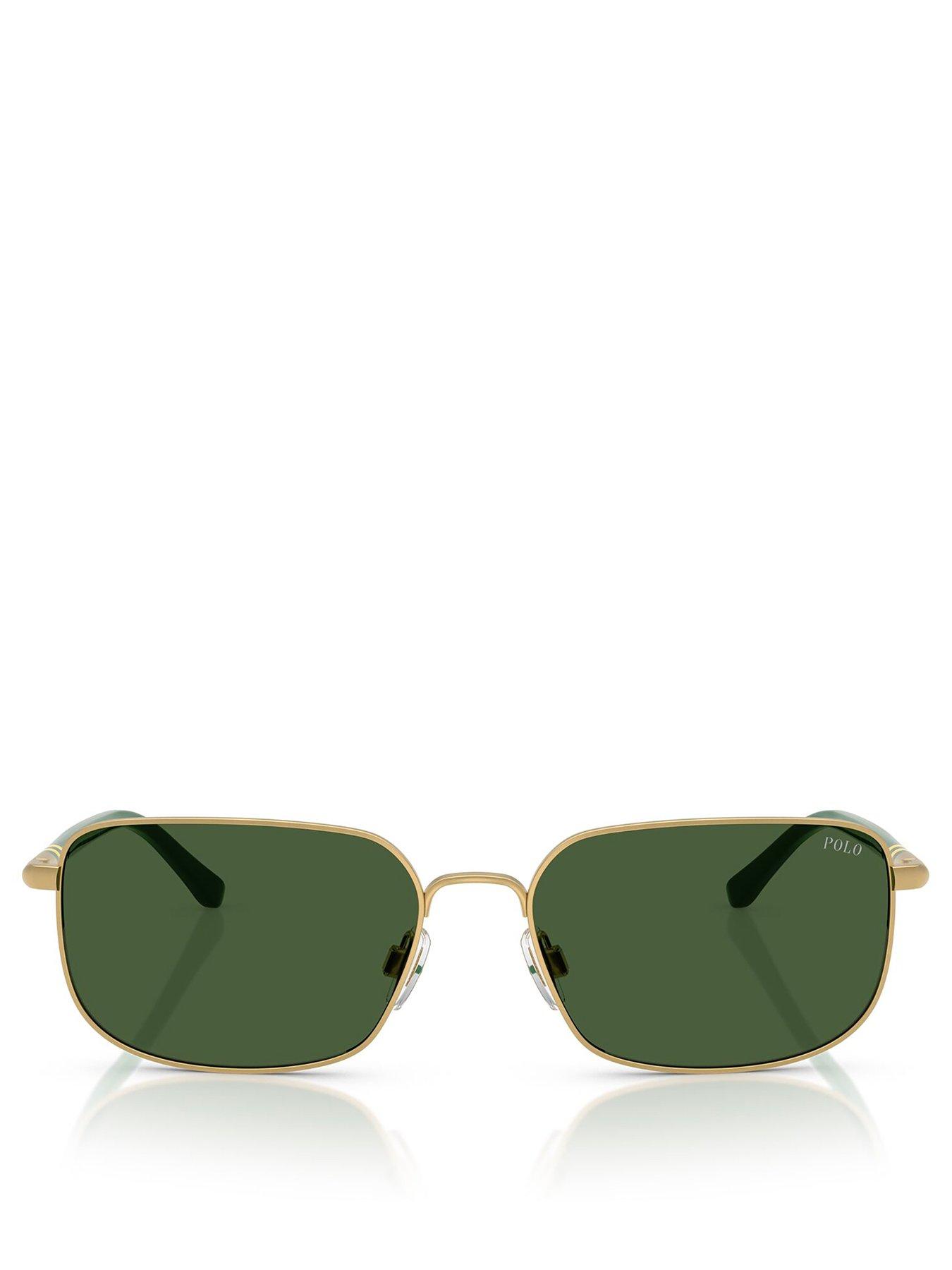Image 3 of 4 of Polo Ralph Lauren 0Ph3159 Square Sunglasses- Gold