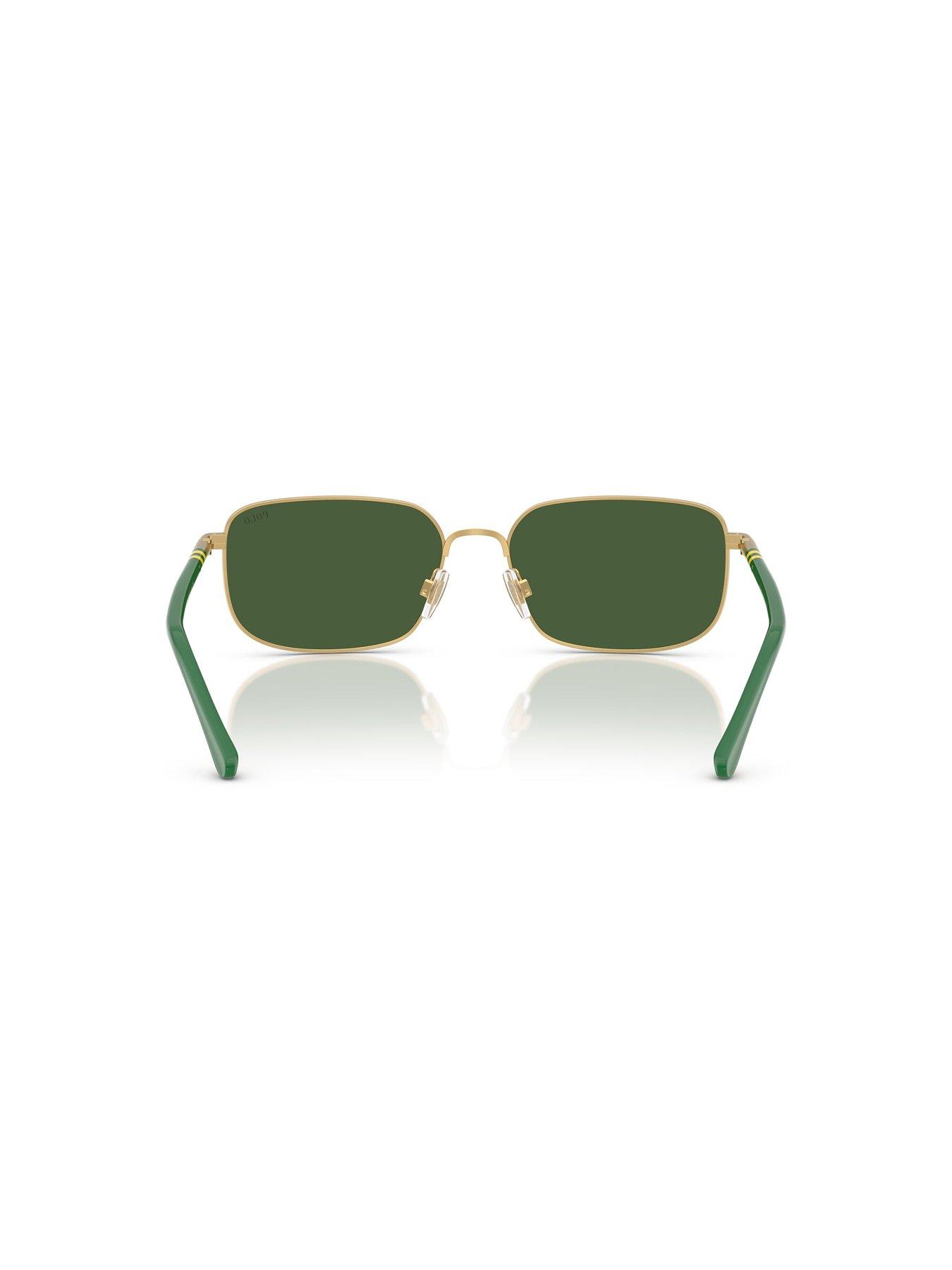 Image 4 of 4 of Polo Ralph Lauren 0Ph3159 Square Sunglasses- Gold