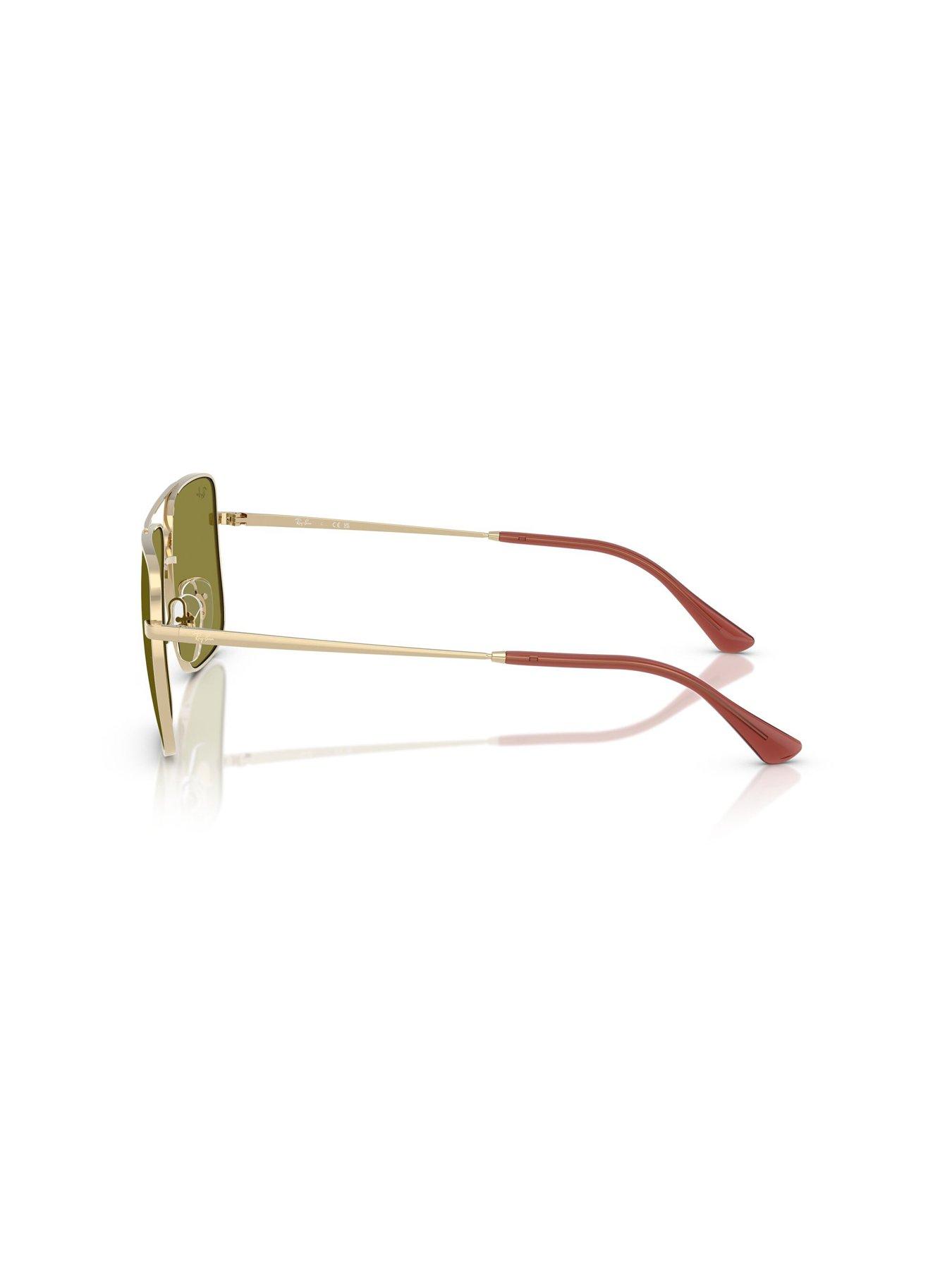 Image 2 of 4 of Ray-Ban Ray Ban 0Rb3758 Square Sunglasses- Gold