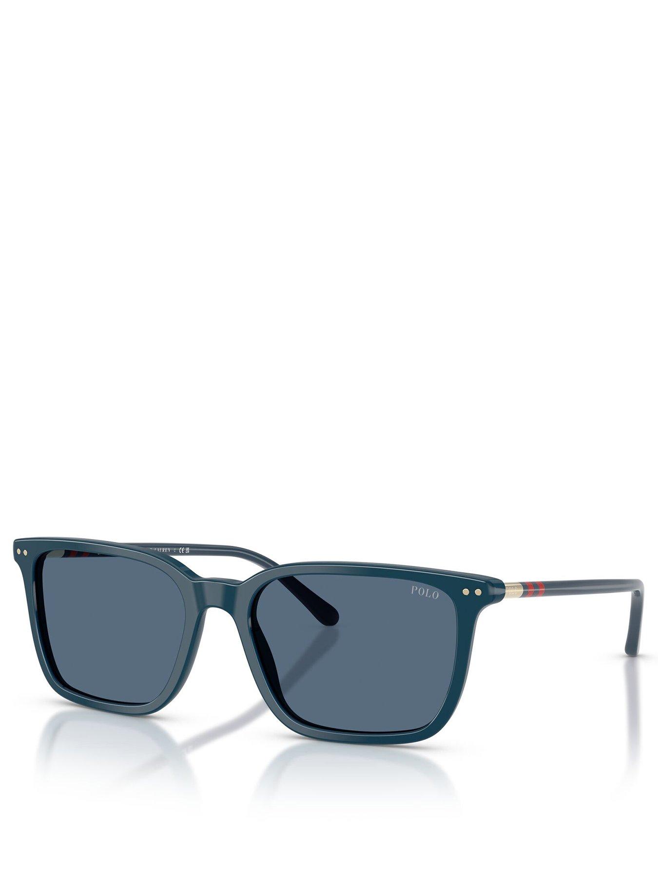Image 1 of 4 of Polo Ralph Lauren 0Ph4226 Square Sunglasses- Blue