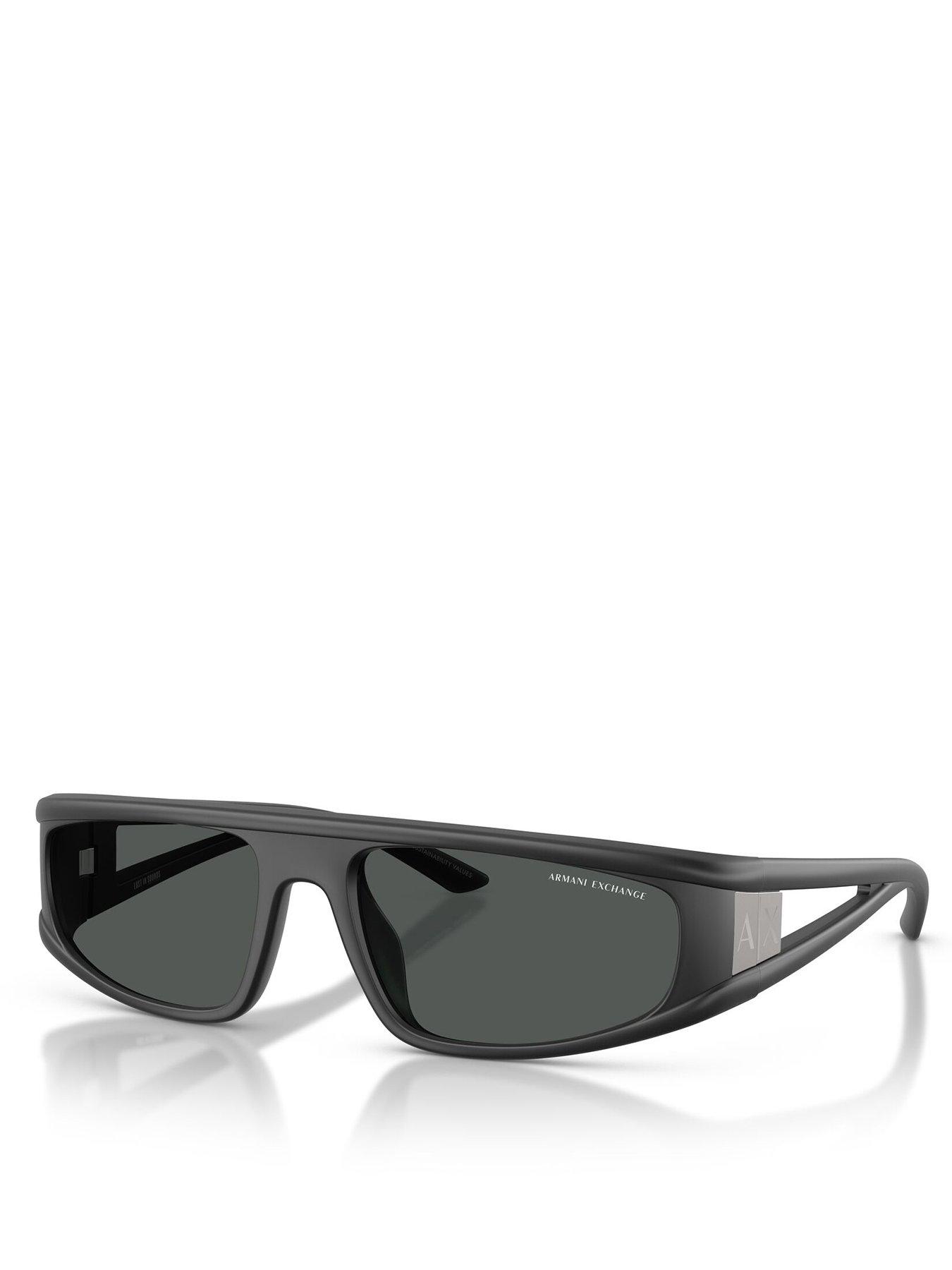 undefined Ax 0Ax4159Su Square Sunglasses- Black