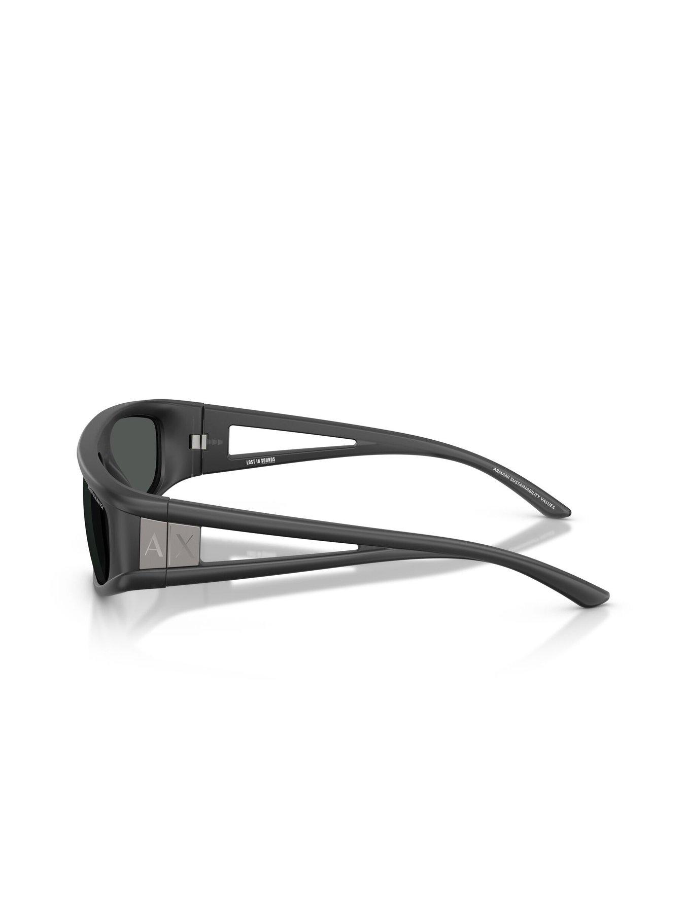 Image 2 of 4 of Armani Exchange Ax 0Ax4159Su Square Sunglasses- Black