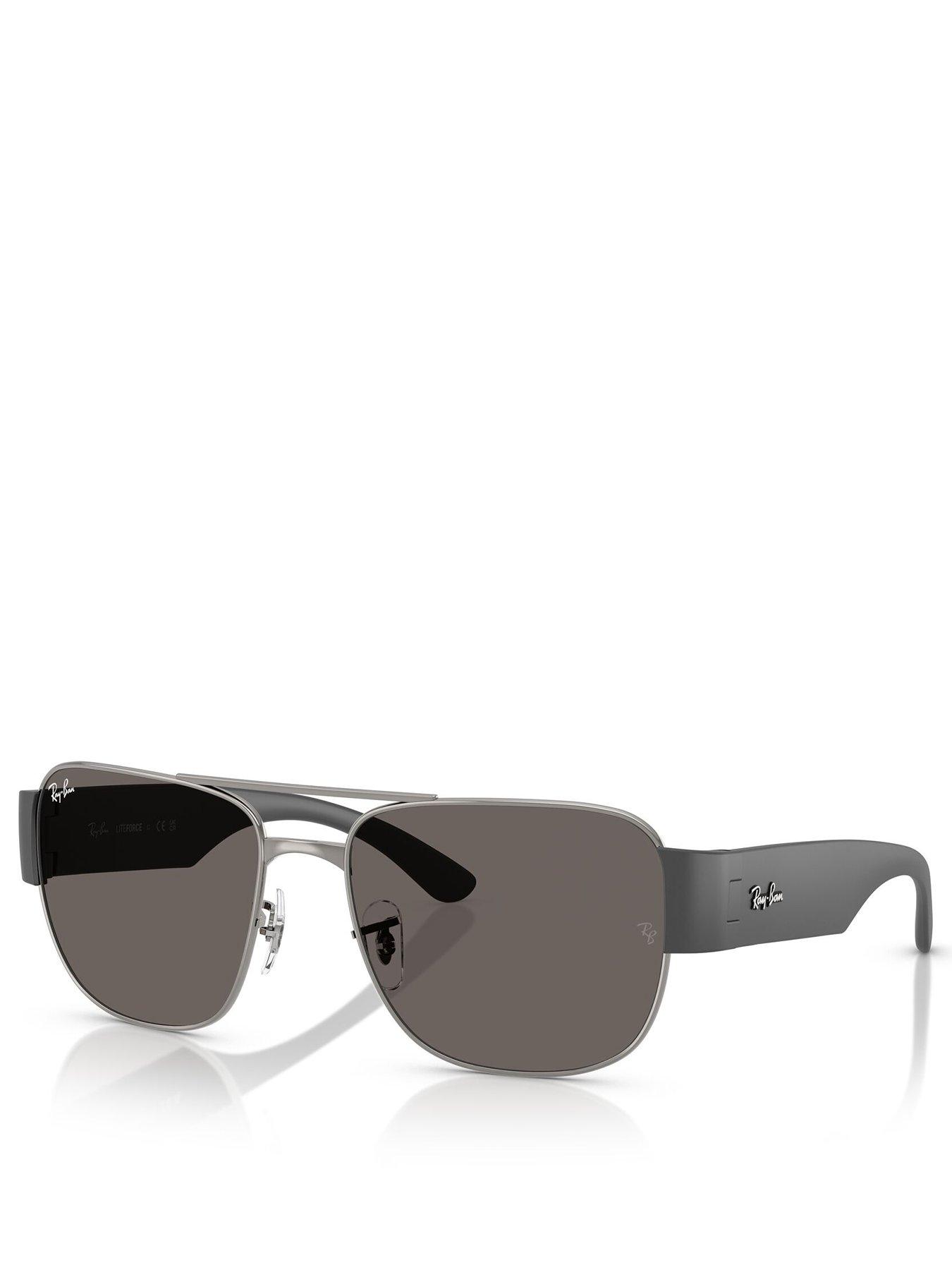 Ray-Ban Ray Ban 0Rb3756 Aviator Sunglasses- Dark Grey