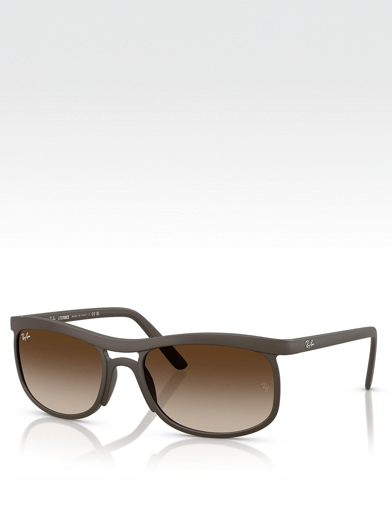 Ray-Ban Ray Ban 0Rb4452 Round Sunglasses- Brown