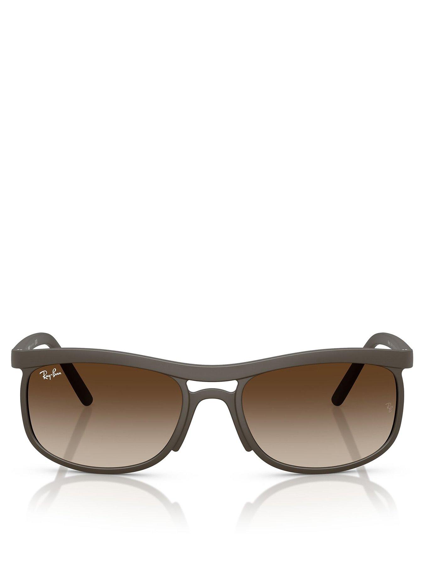  image of ray-ban-ray-ban-0rb4452-round-sunglasses--brown