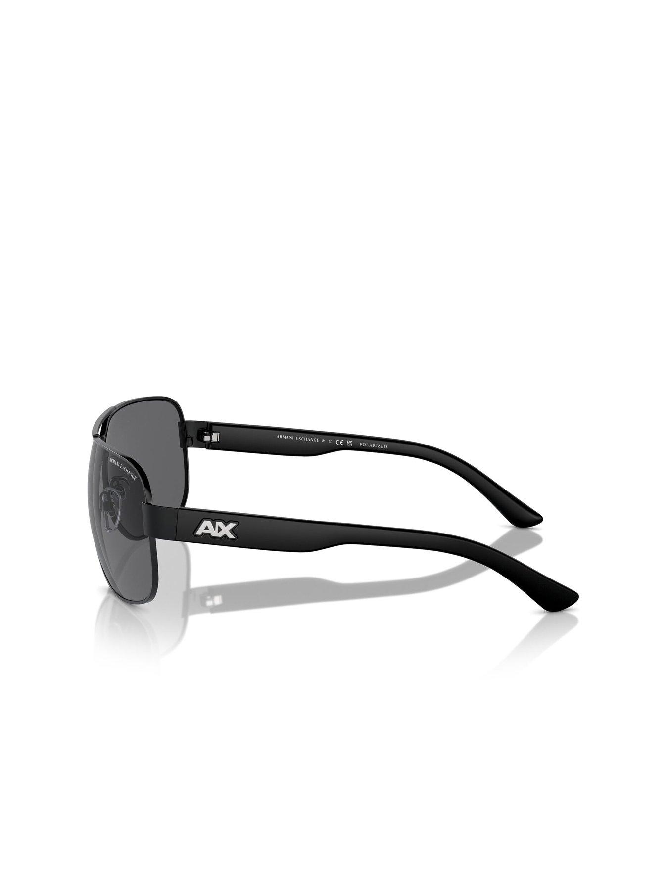 Image 2 of 4 of Armani Exchange 0Ax2012S Navigator Sunglasses- Black