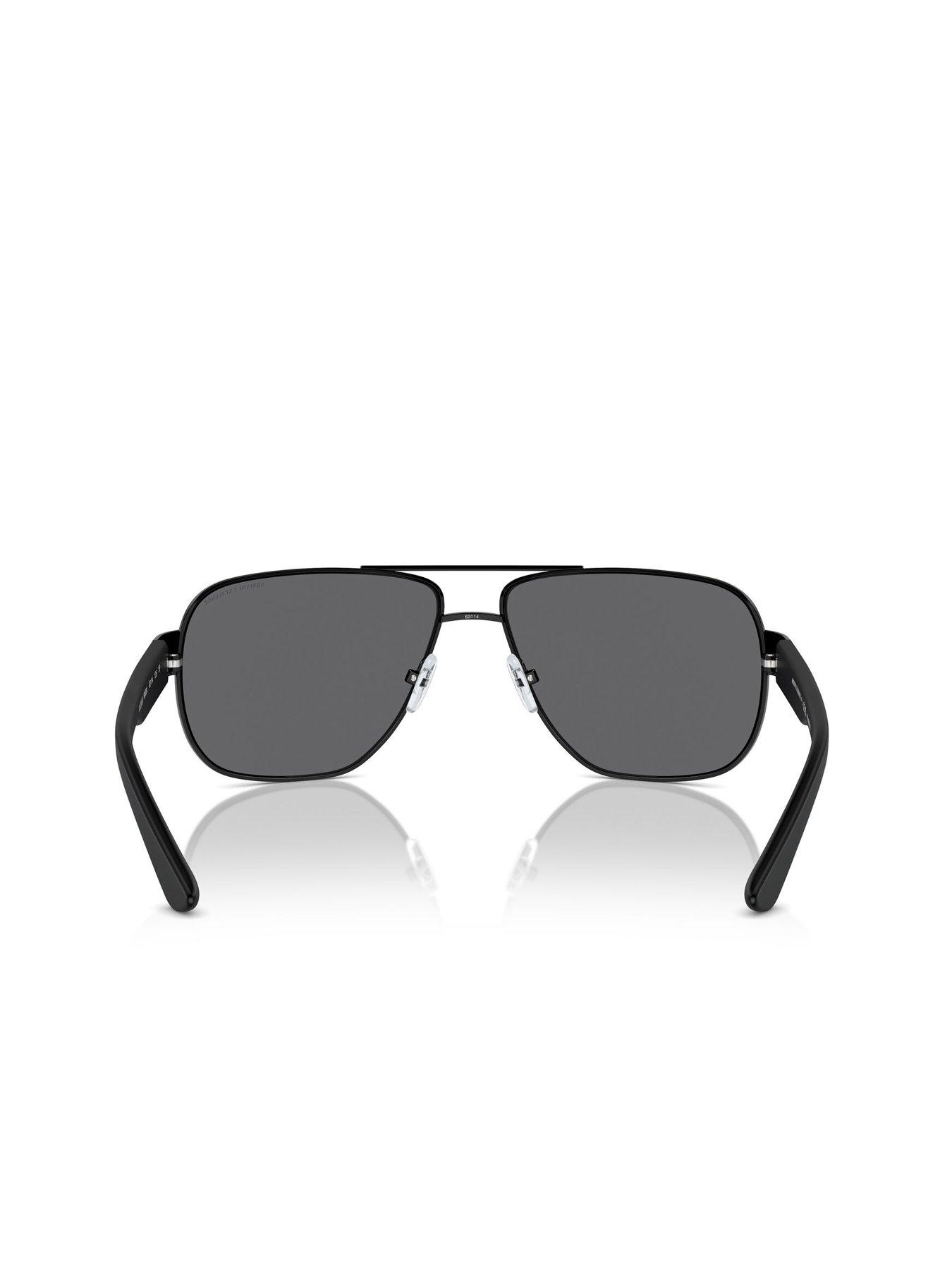 Image 4 of 4 of Armani Exchange 0Ax2012S Navigator Sunglasses- Black