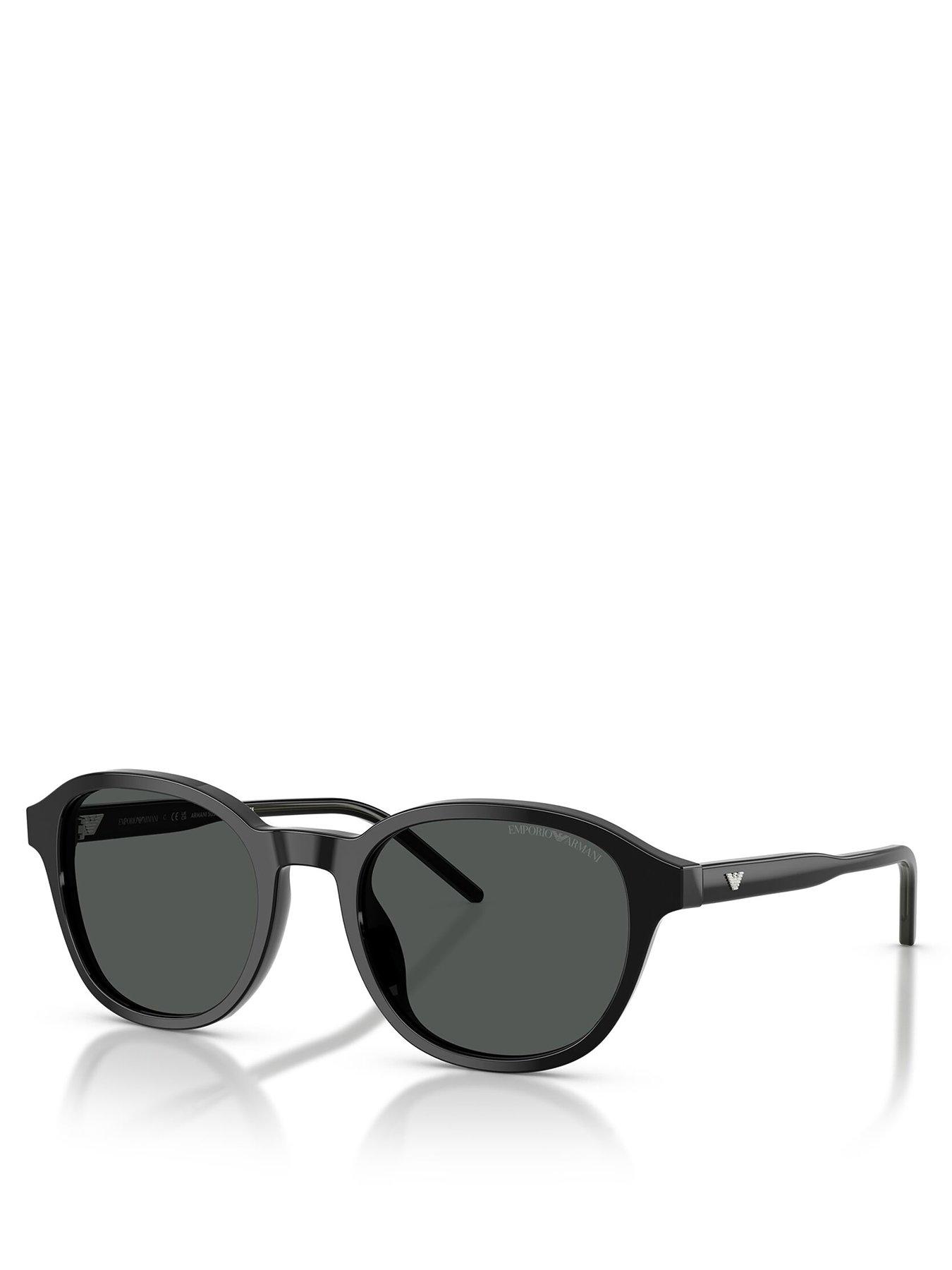 undefined 0Ea4247U Round Sunglasses- Black