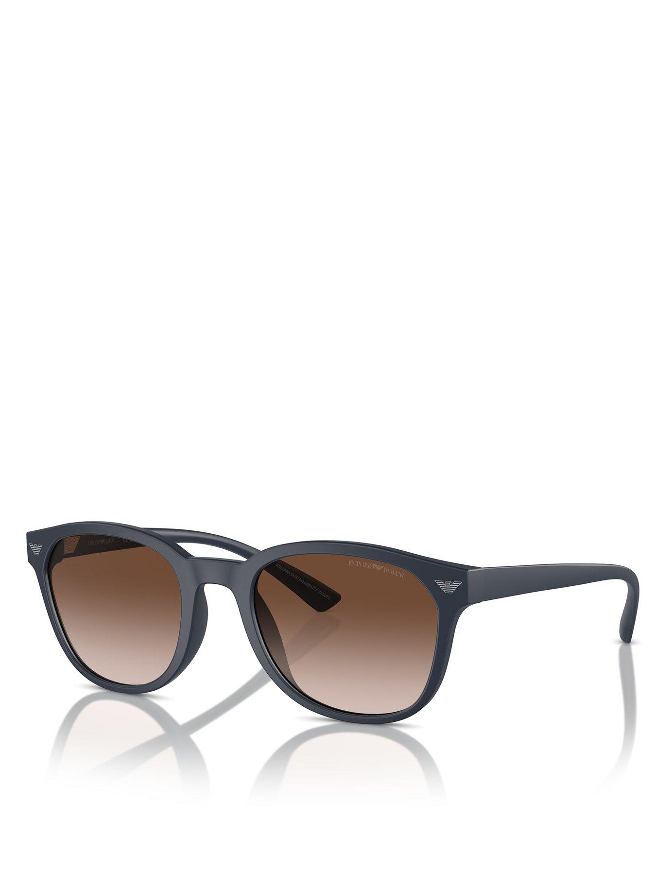 undefined 0Ea4225U Round Sunglasses- Black