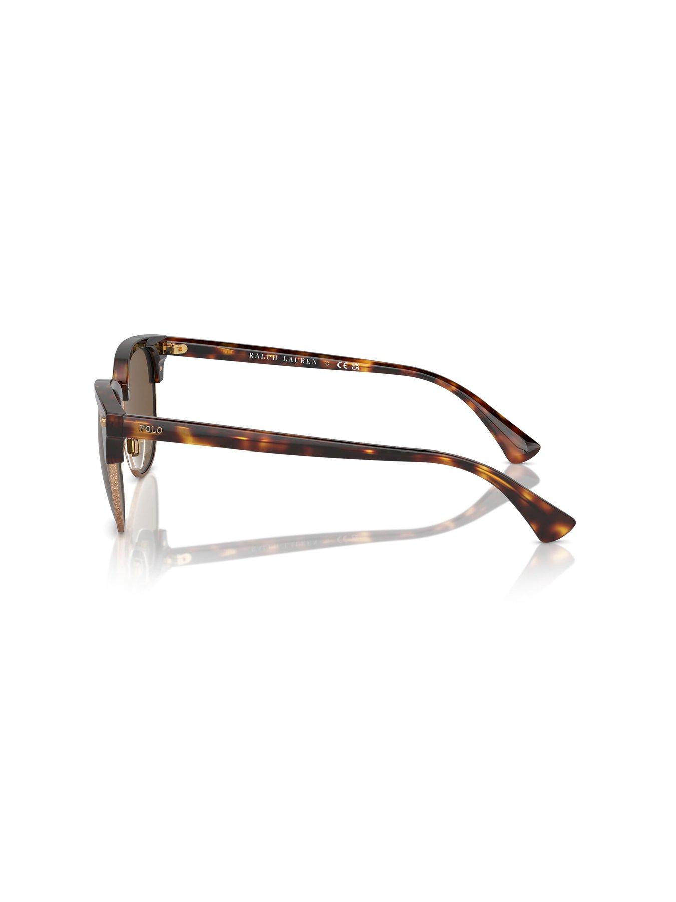 Image 2 of 4 of Polo Ralph Lauren 0Ph4217 Clubmaster Square Sunglasses- Brown