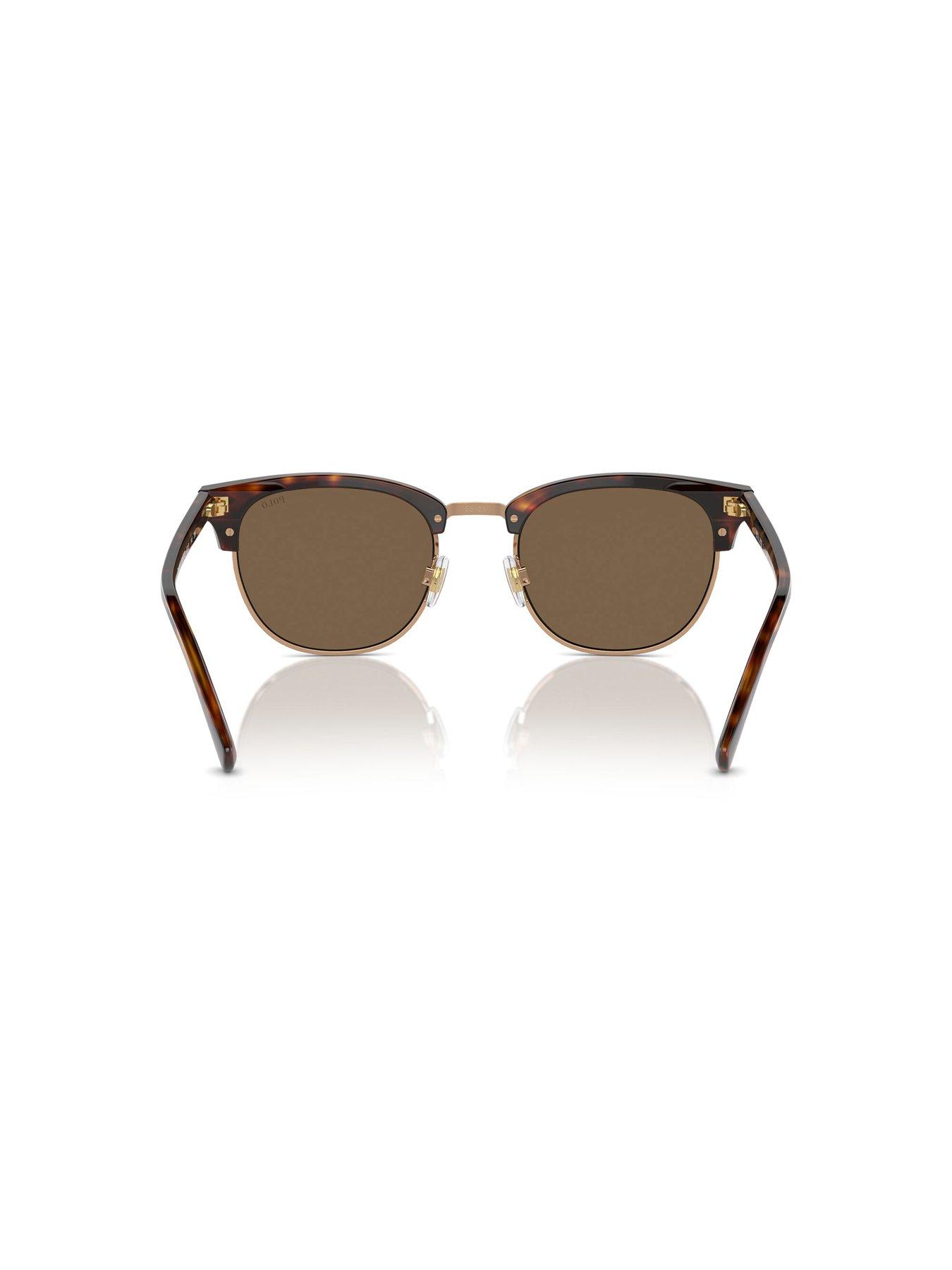 Image 4 of 4 of Polo Ralph Lauren 0Ph4217 Clubmaster Square Sunglasses- Brown