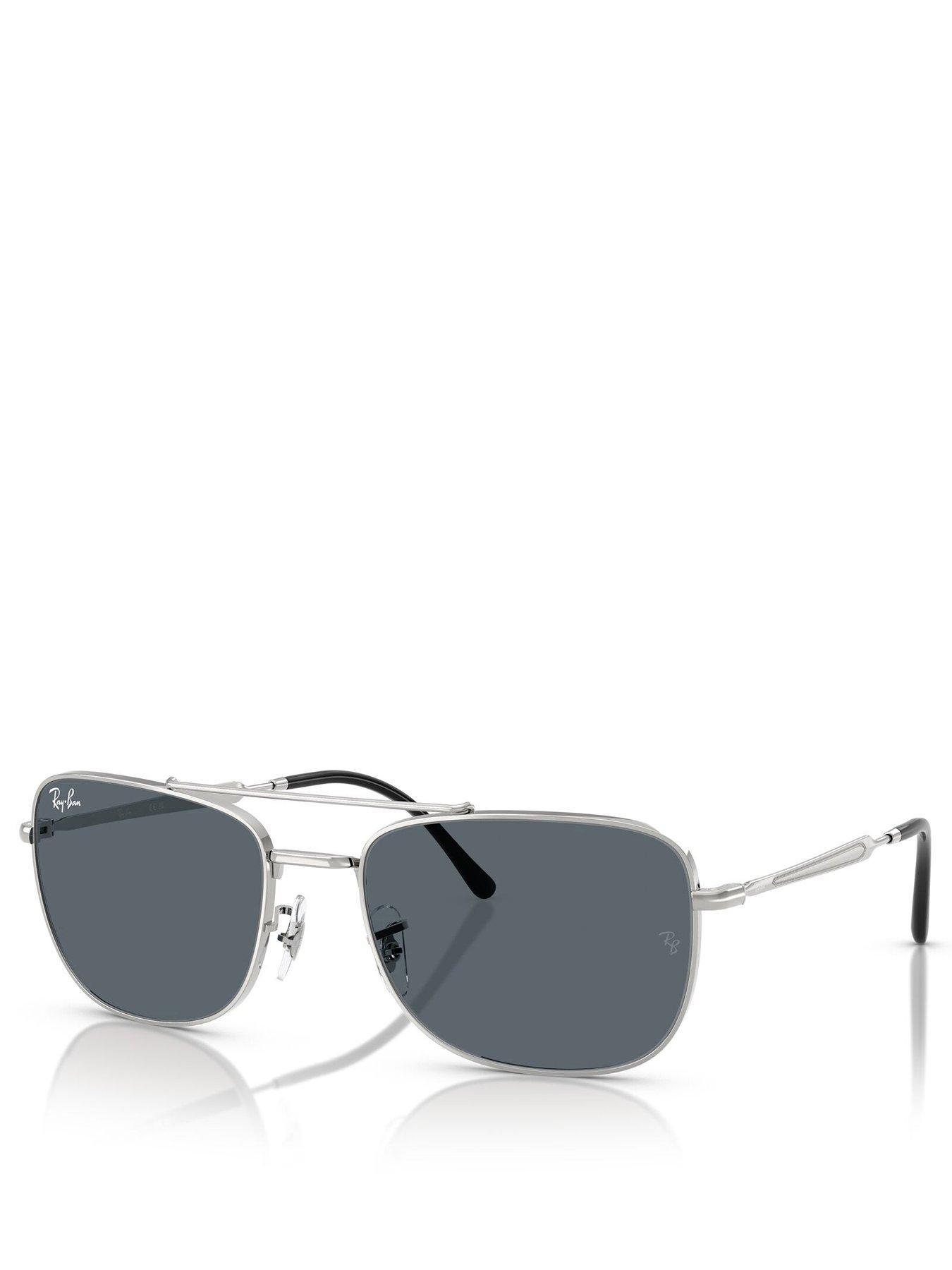 Ray-Ban Ray Ban 0Rb3755 Square Sunglasses- Silver