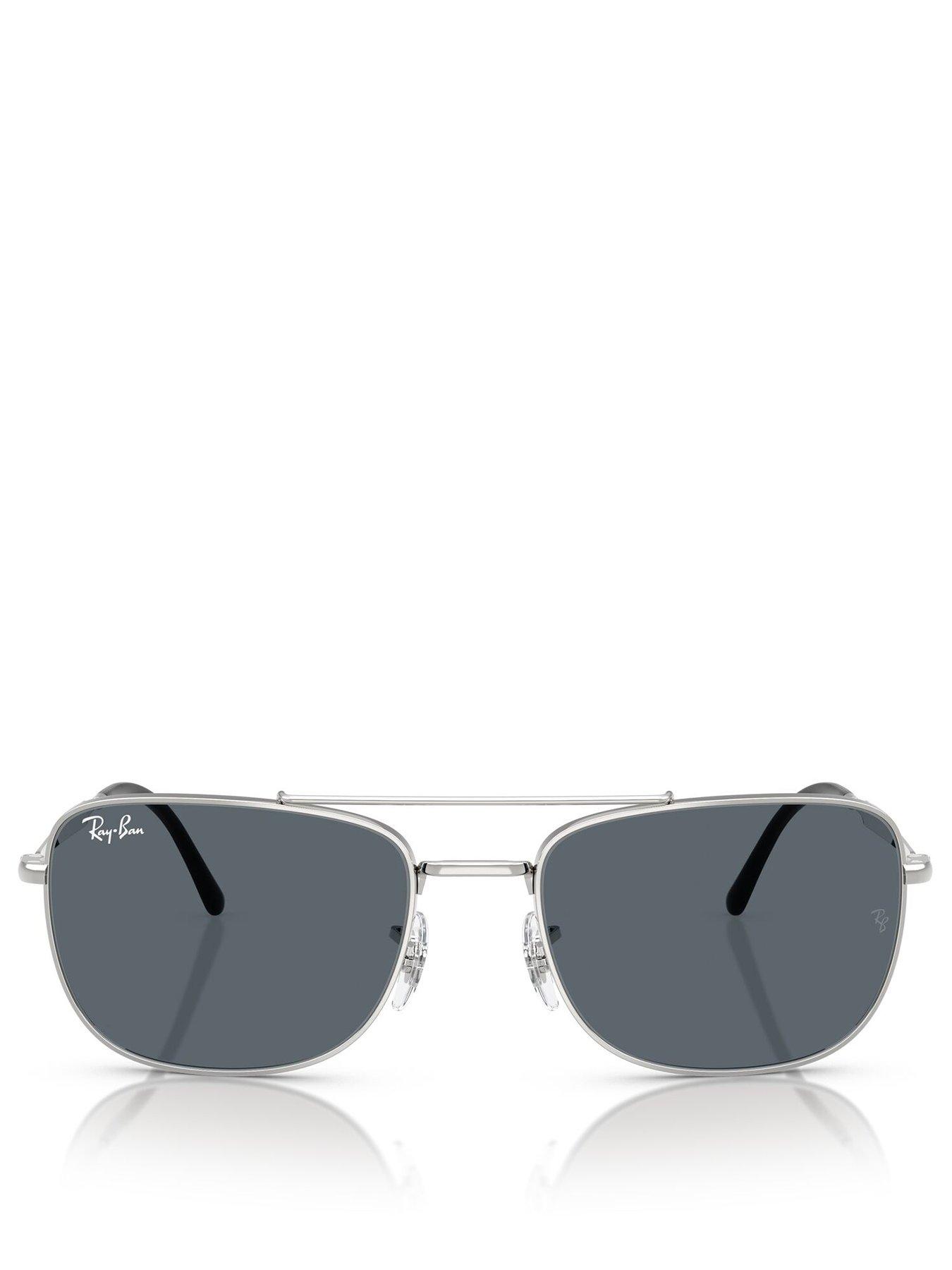 Image 3 of 4 of Ray-Ban Ray Ban 0Rb3755 Square Sunglasses- Silver