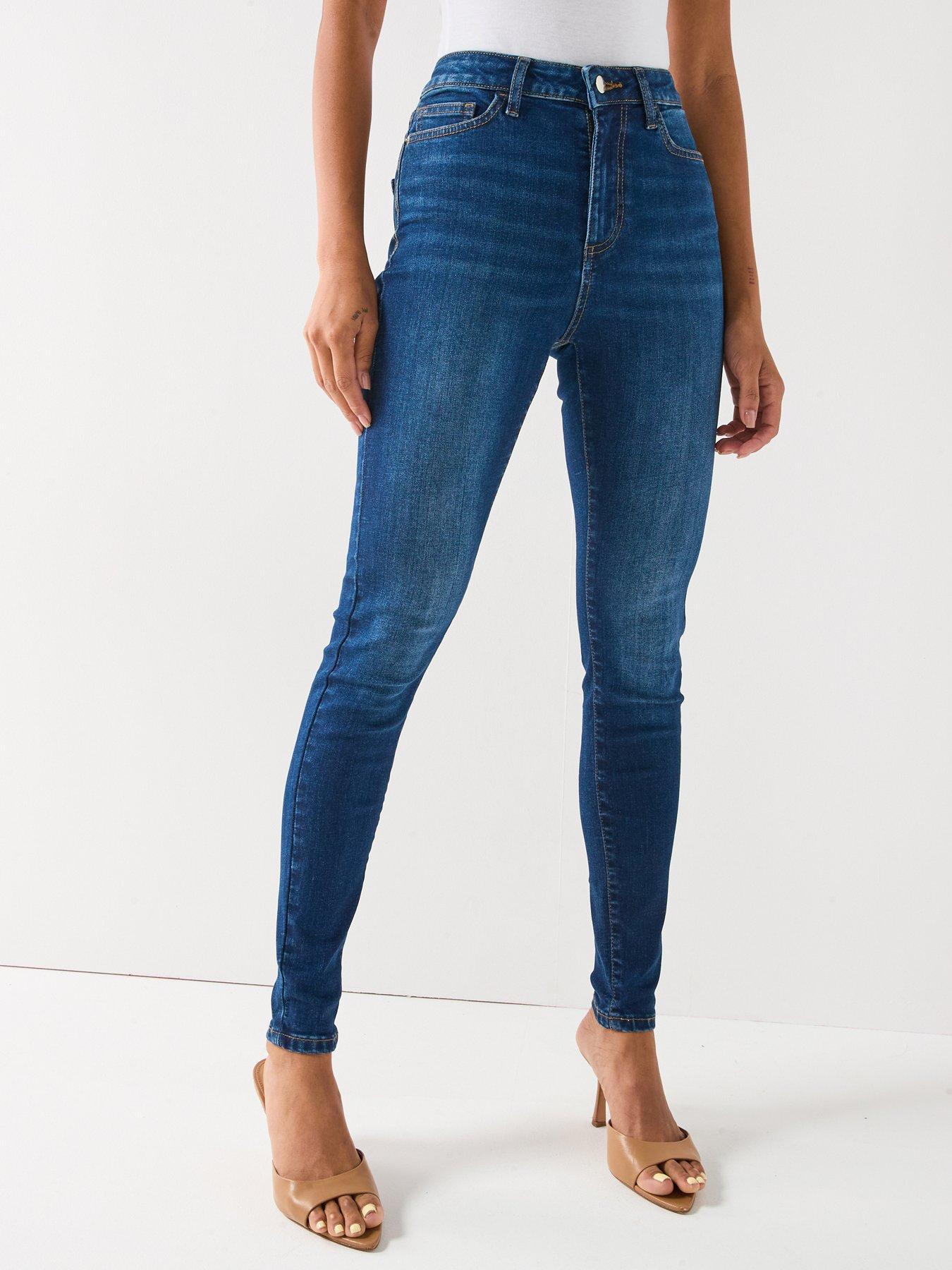 undefined Florence High Rise Skinny Jeans - Dark Wash