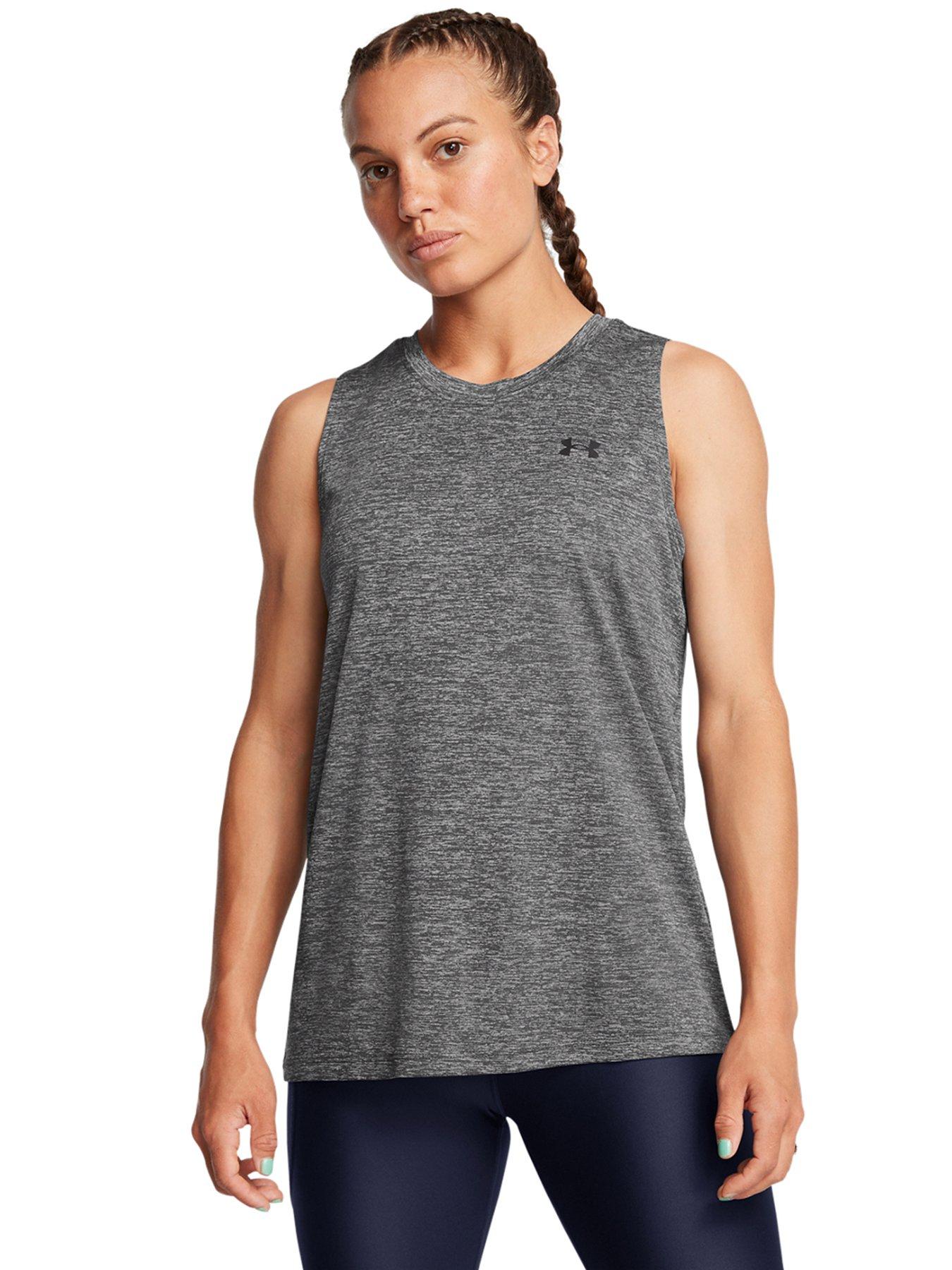 undefined Women's Training Tech Tank - Grey