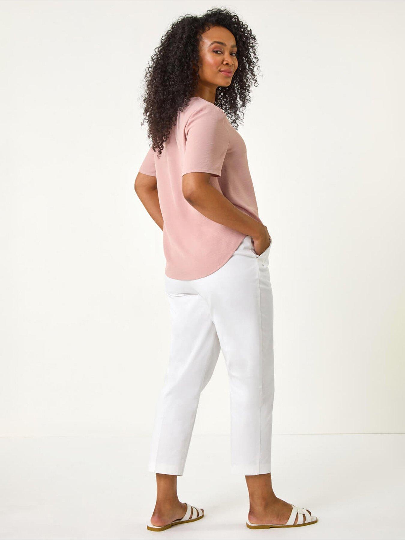Image 2 of 5 of Roman Petite V-neck Button Through Blouse
