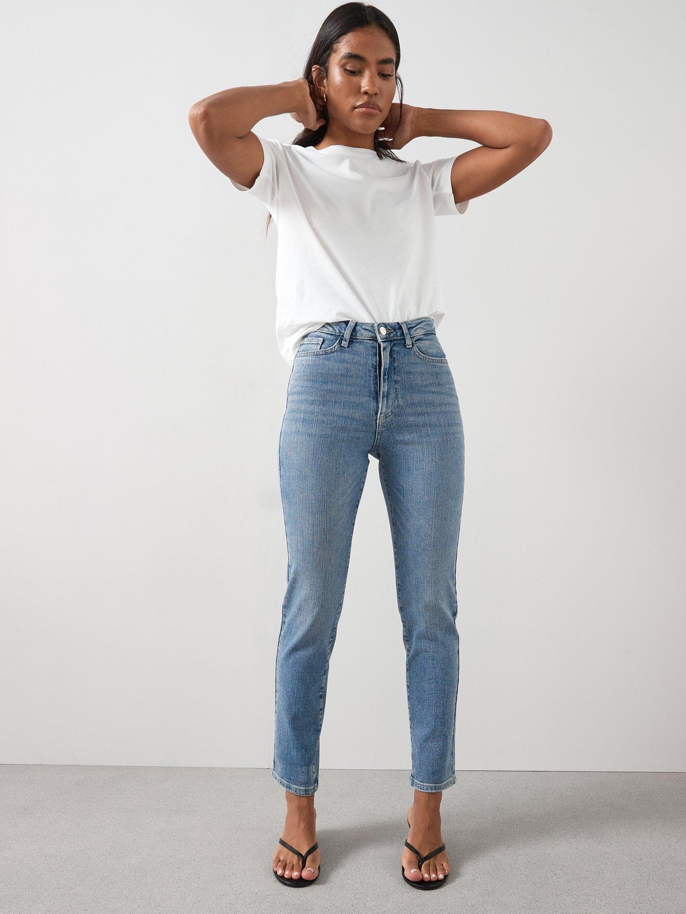  image of the-very-collection-issie-slim-leg-jeans-mid-wash
