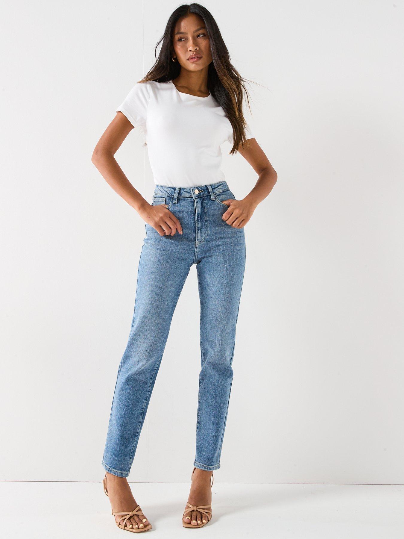 Image 3 of 6 of V by Very Issie Slim Leg Jeans - Mid Wash