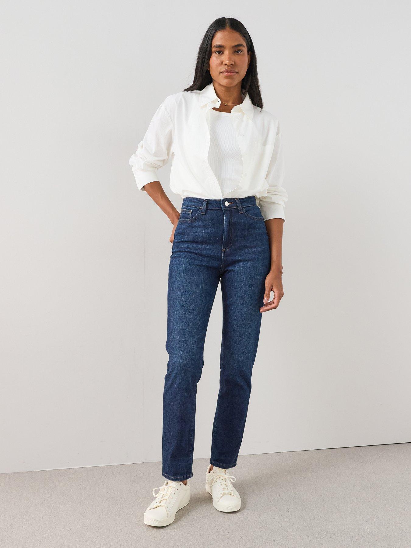 The Very Collection High Waist Slim Stretch Jeans - Dark Wash