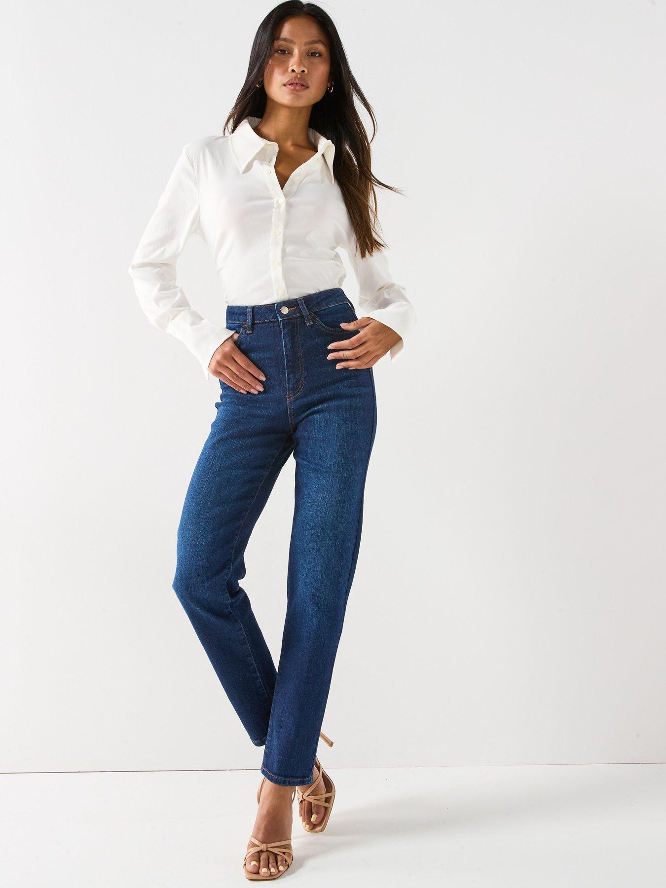 Image 3 of 6 of V by Very Issie Slim Leg Jeans - Dark Wash