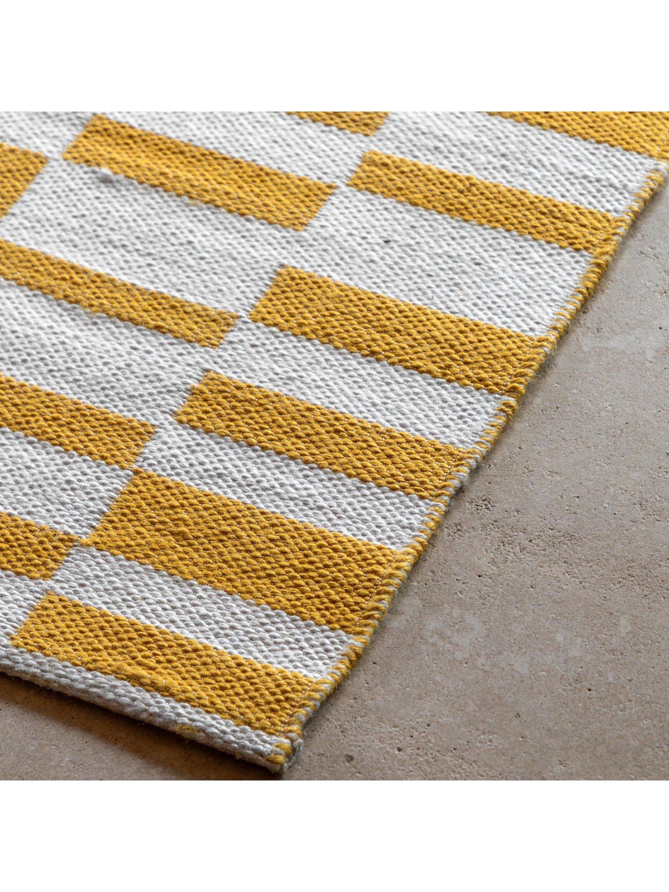  image of gallery-kingston-jacquard-rug-mustard-1200x1800mm