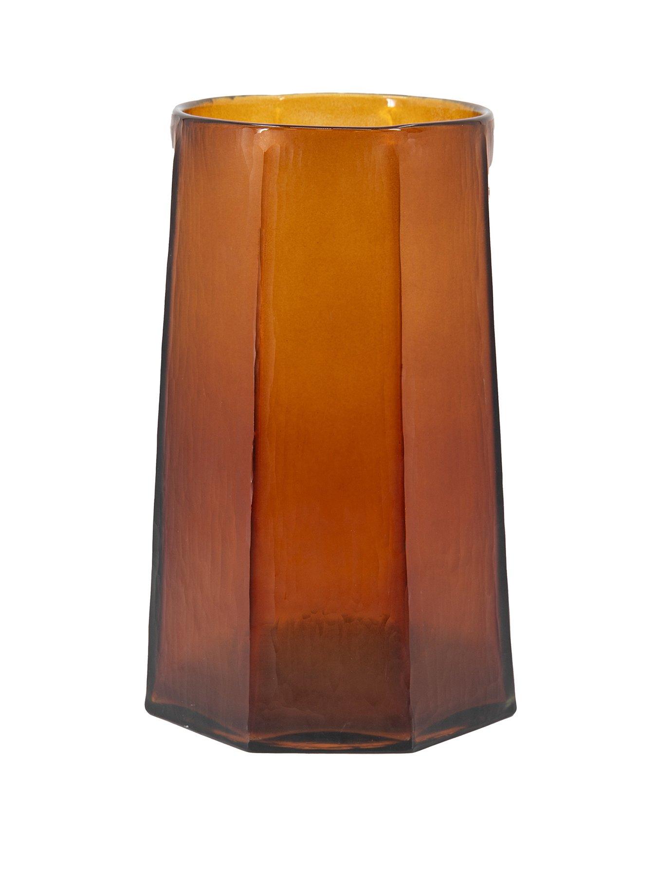  image of gallery-faceted-tall-hurricane-amber