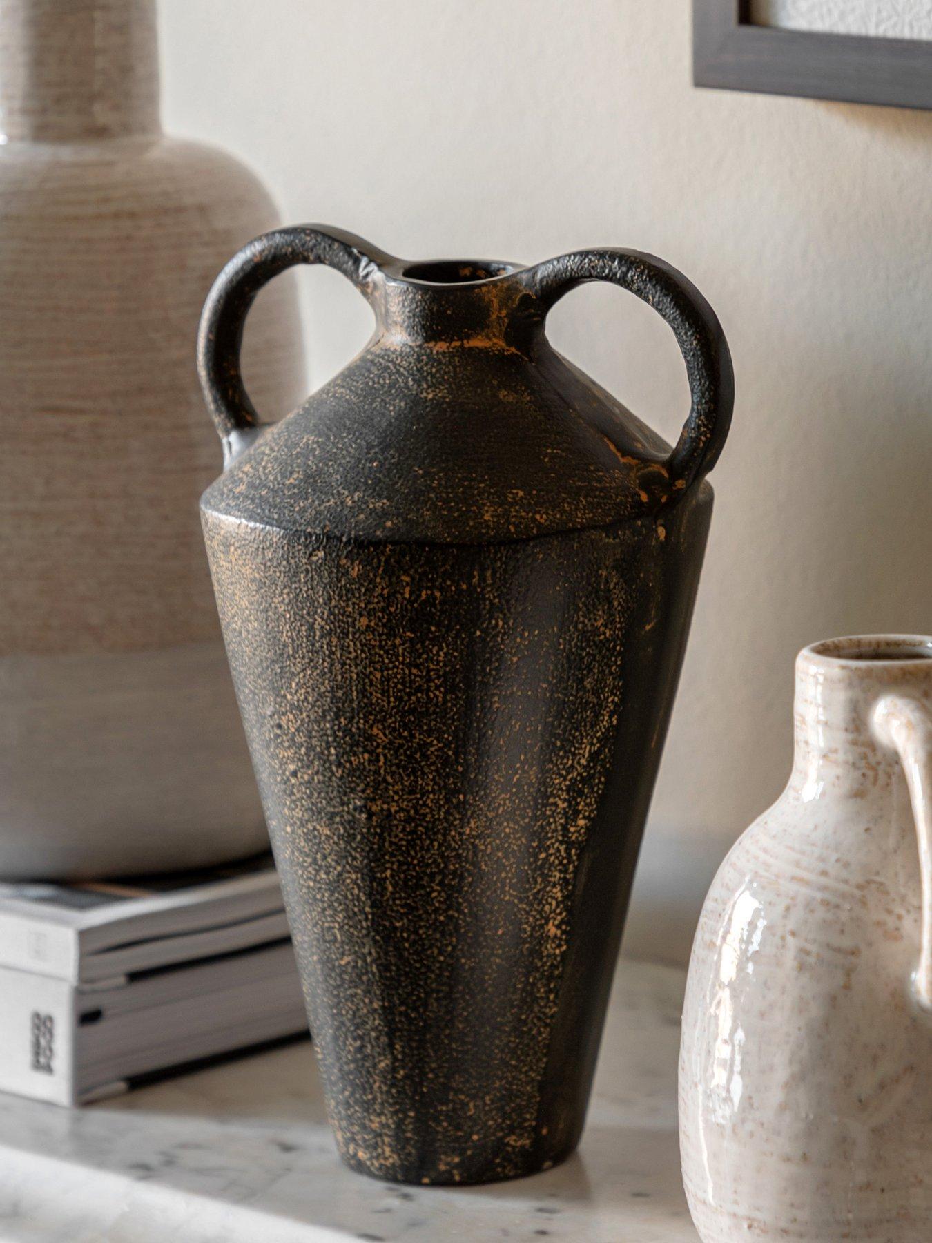 undefined Gobi Cast Tall Metal Vase