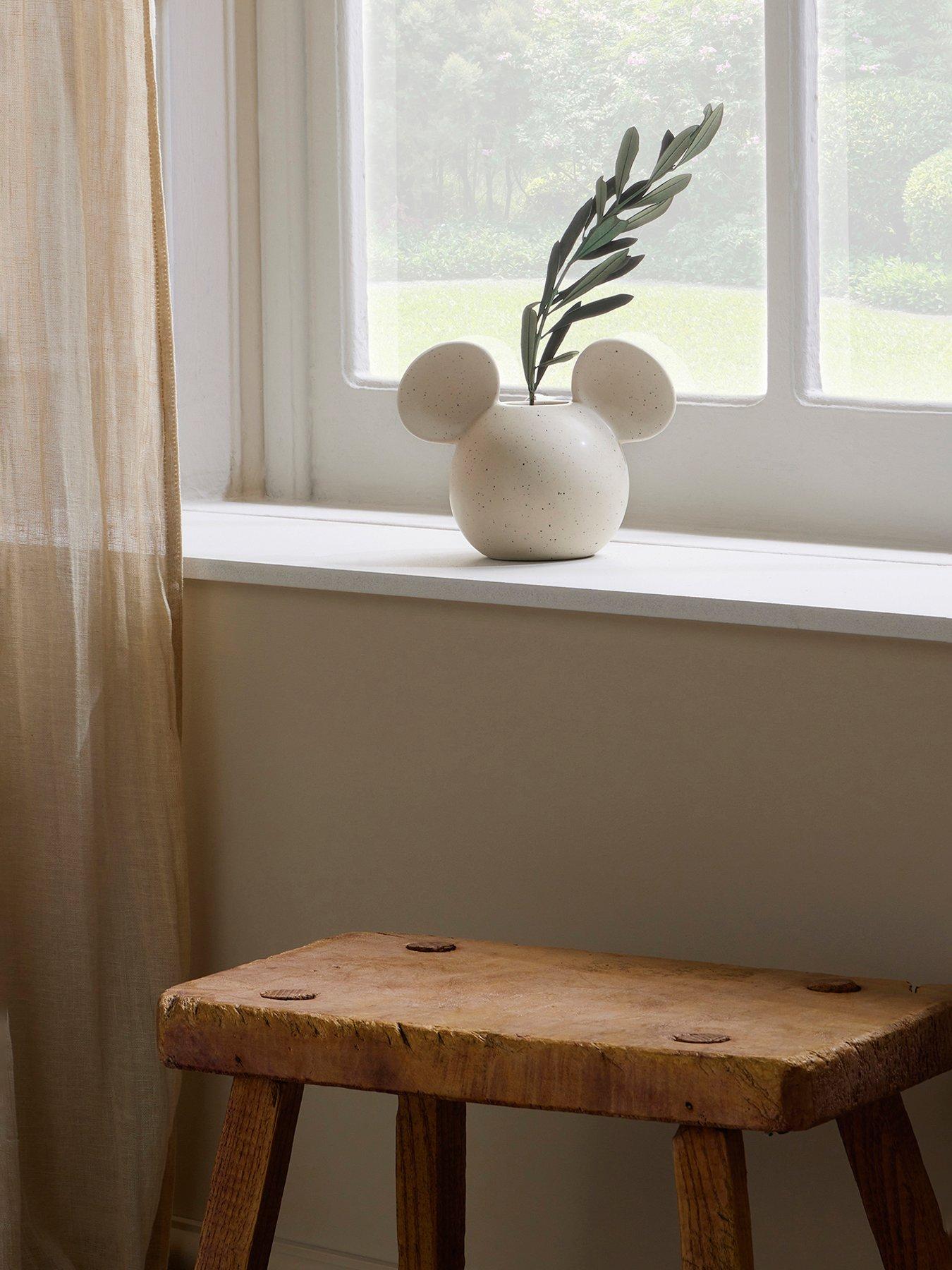  image of disney-mickey-head-vase-natural-speckle