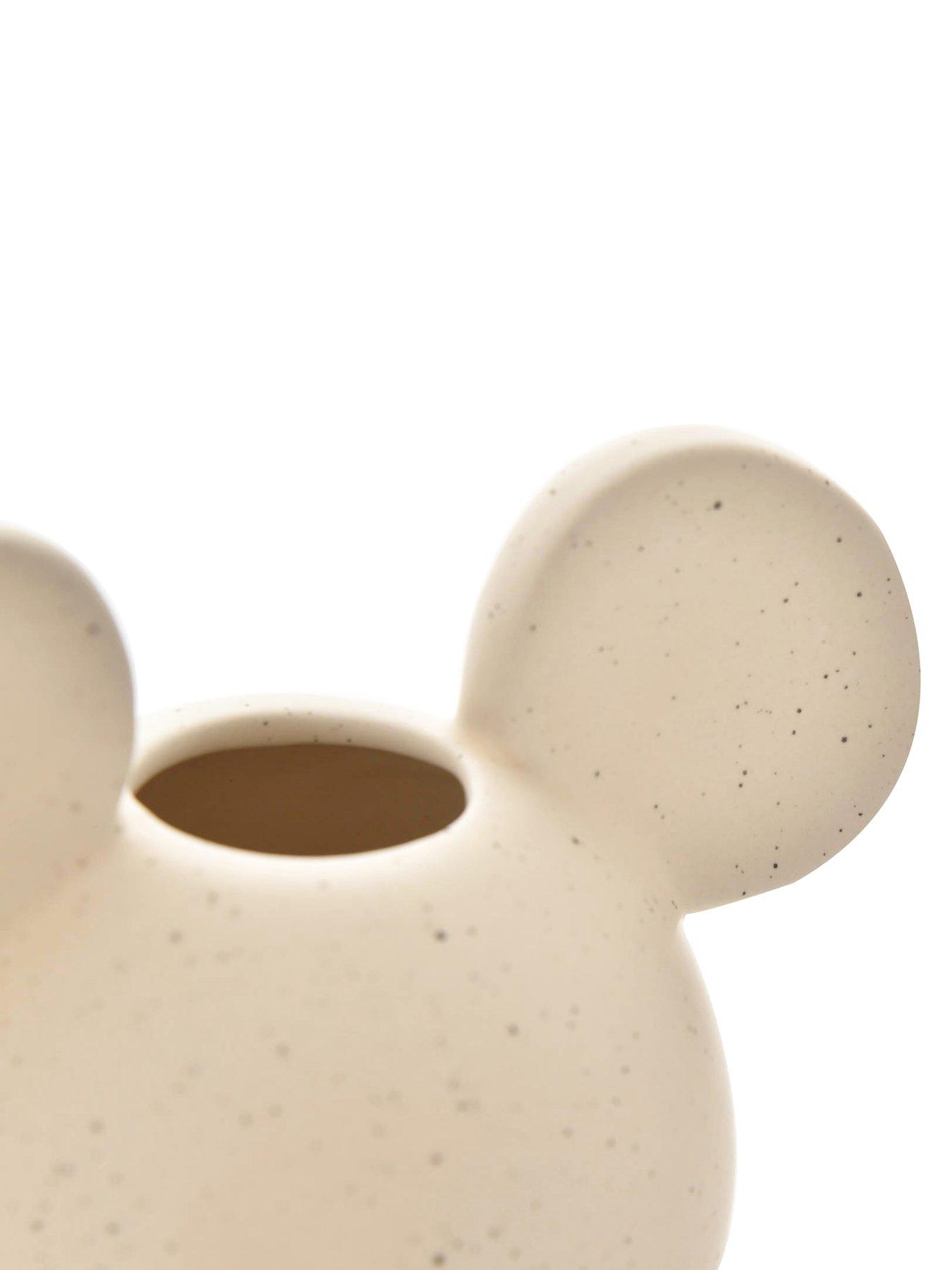  image of disney-mickey-head-vase-natural-speckle