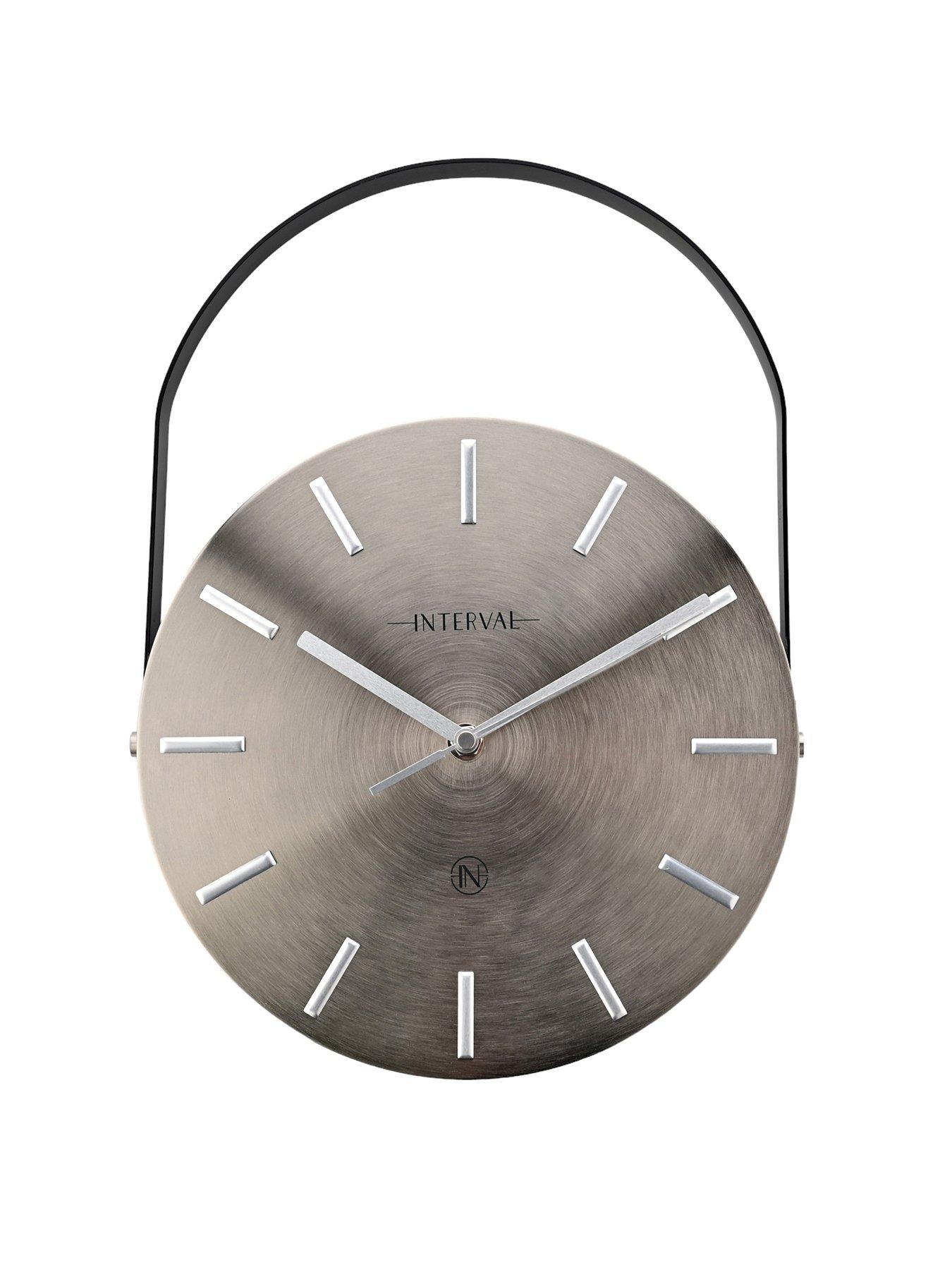  image of interval-hanging-wall-clock-silver